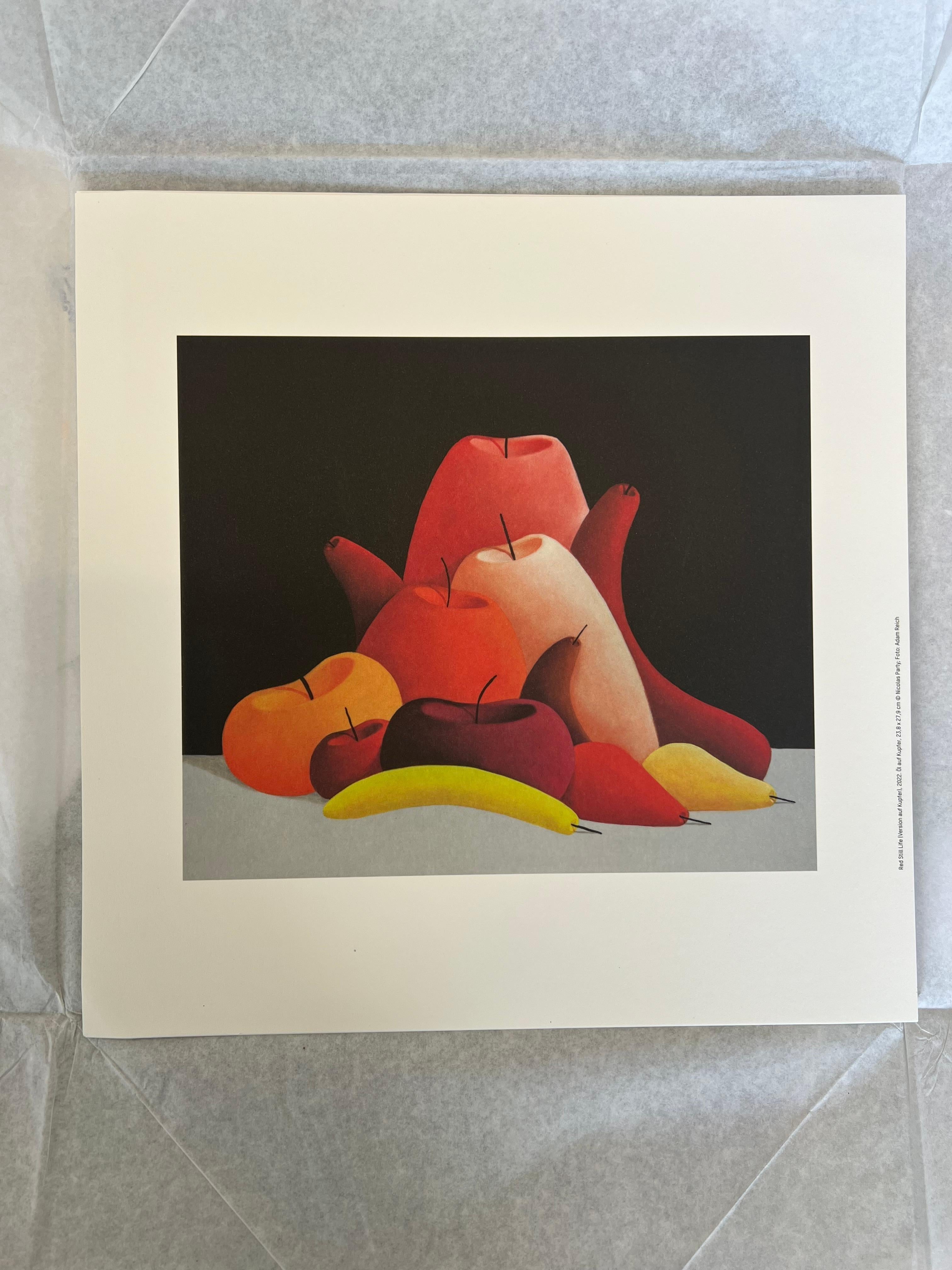 NICOLAS PARTY
STILL LIFE (RED), 2023
4 Colour offset print on thick matte paper.
30 × 30 cm
Edition of 100

Produced by MUSEUM FRIEDER BURDA.