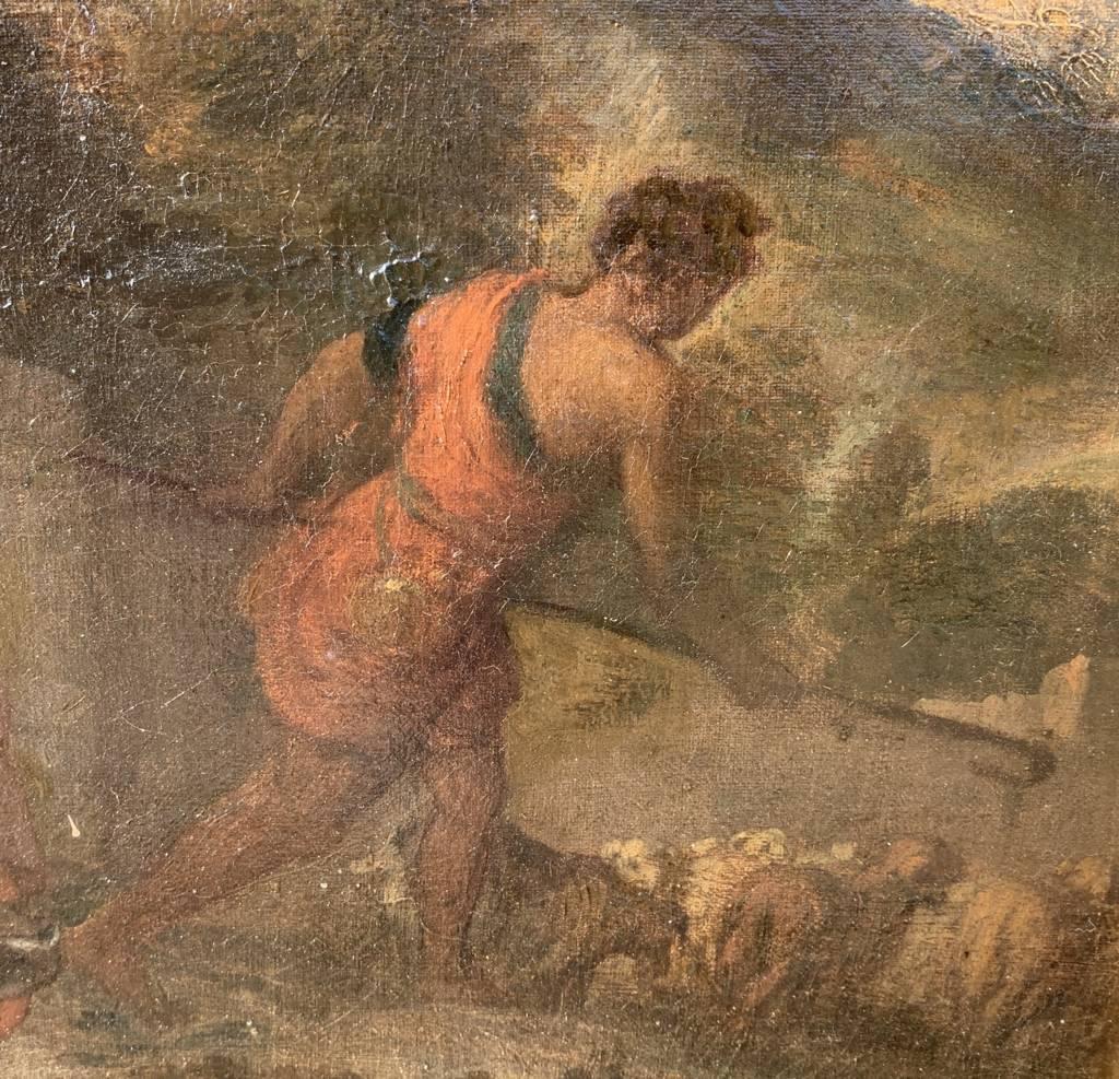Seguace Nicolas Poussin (scuola romana) - pittura di figura del XVIII secolo 12