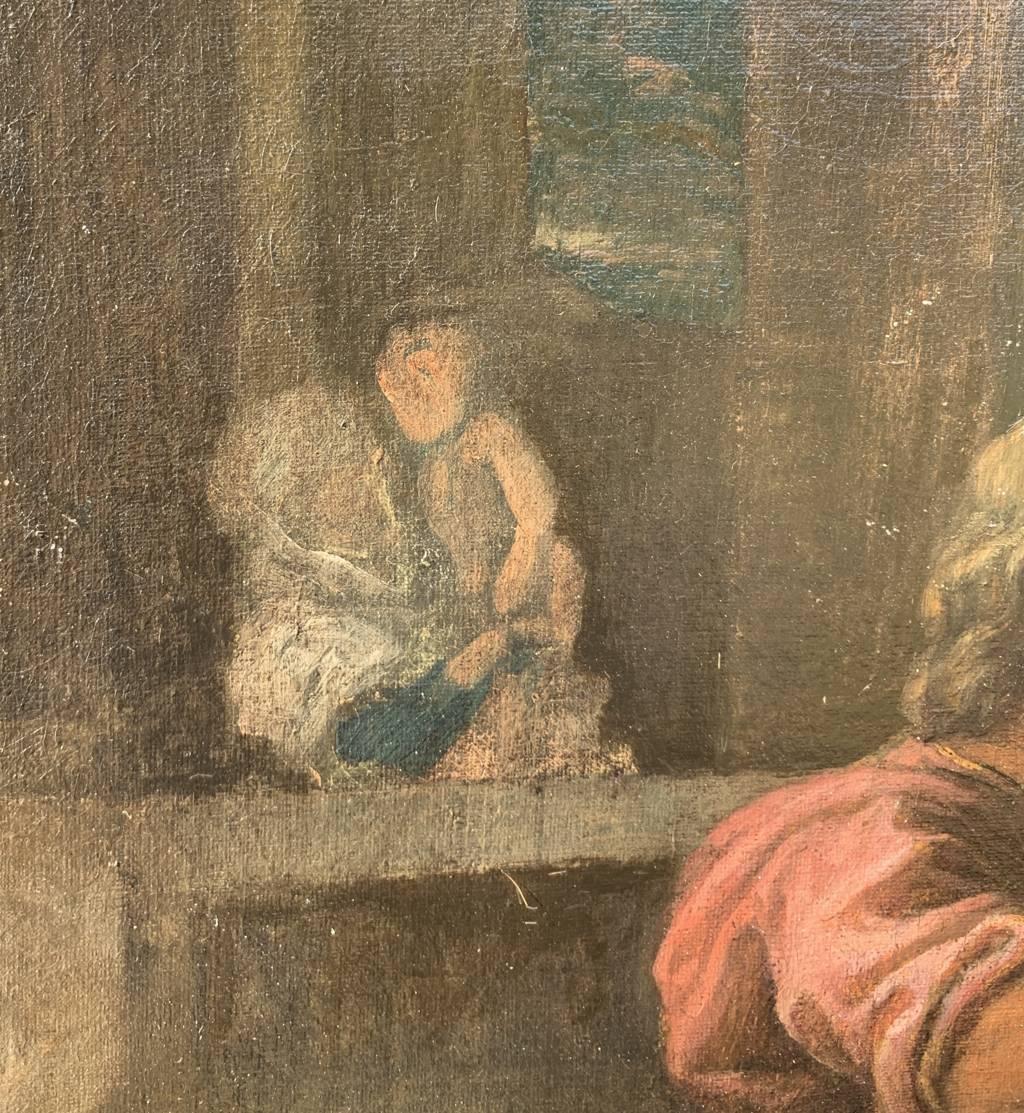 Seguace Nicolas Poussin (scuola romana) - pittura di figura del XVIII secolo 14