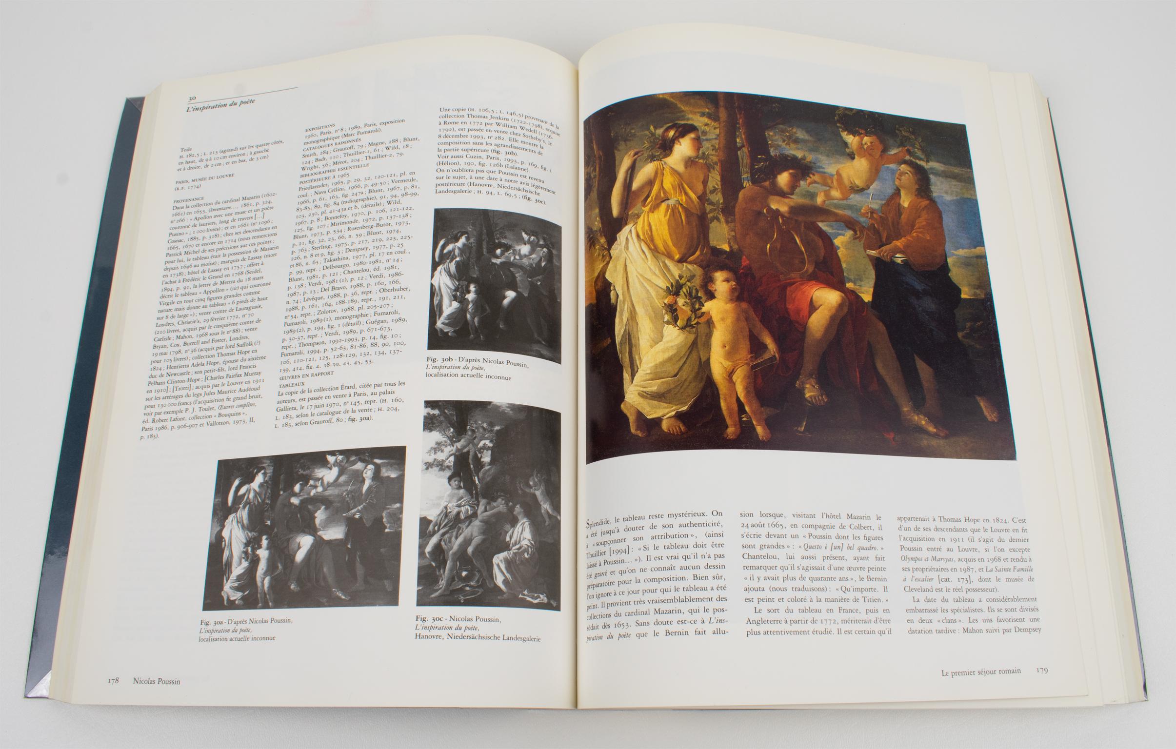 Late 20th Century Nicolas Poussin, French Book by Pierre Rosenberg, 1994 For Sale