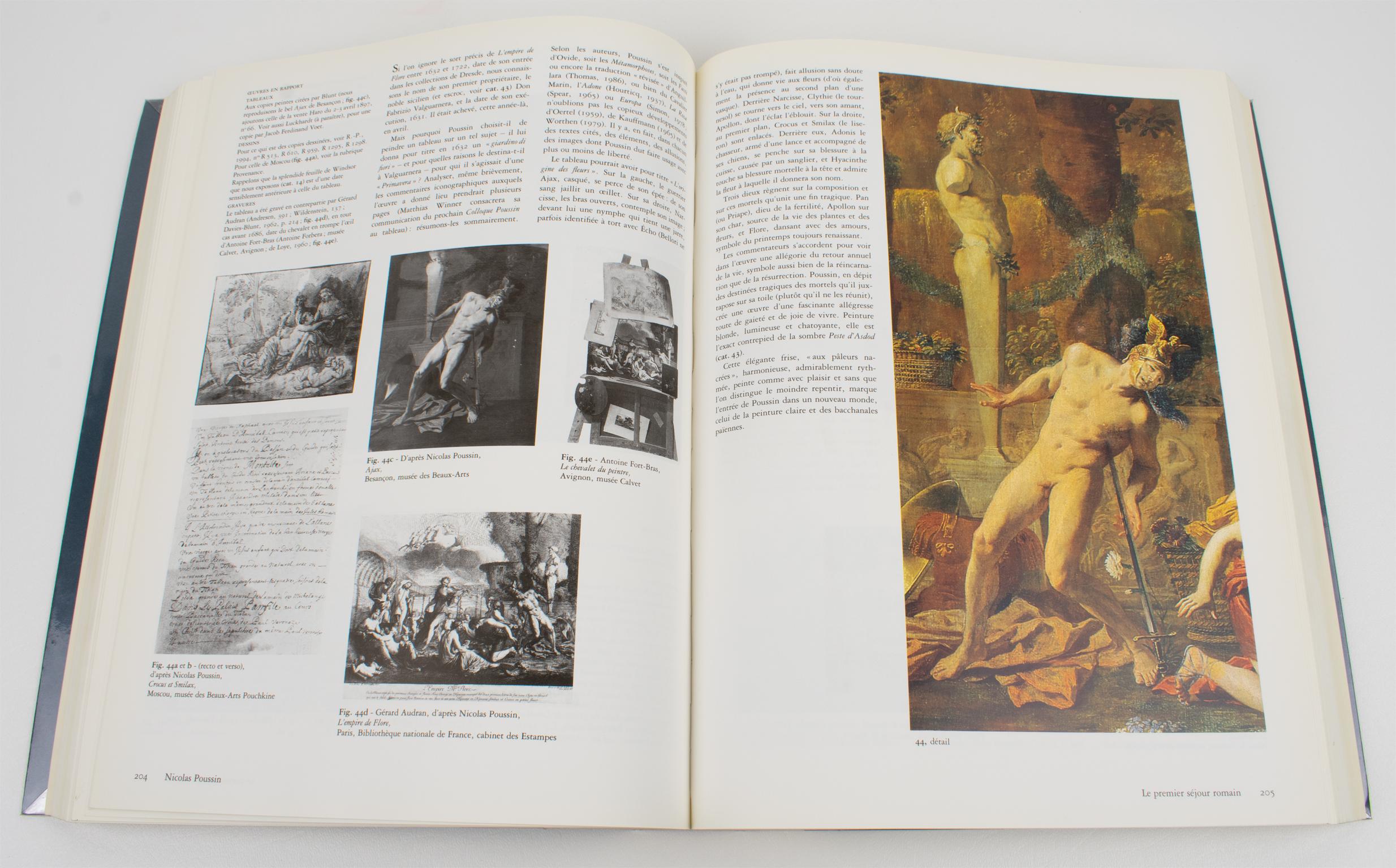 Papier Nicolas Poussin, French Book by Pierre Rosenberg, 1994 en vente