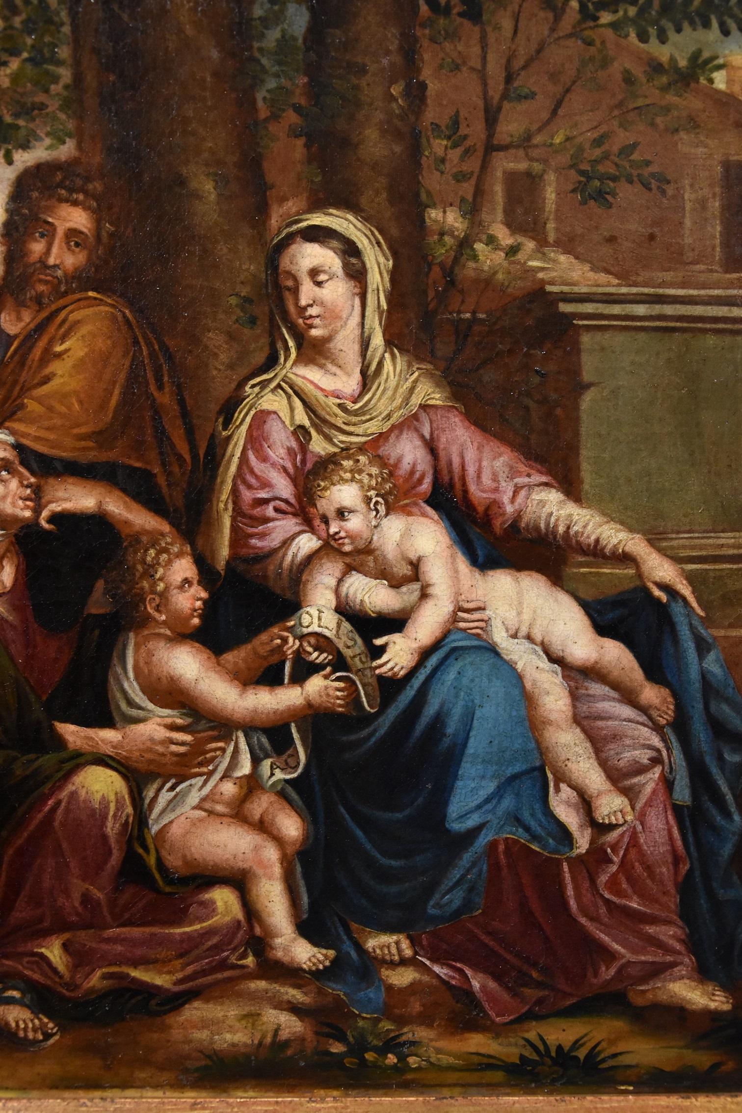 Holy Family Poussin Paint Oil on canvas Old master 17th Century Religious Art 2