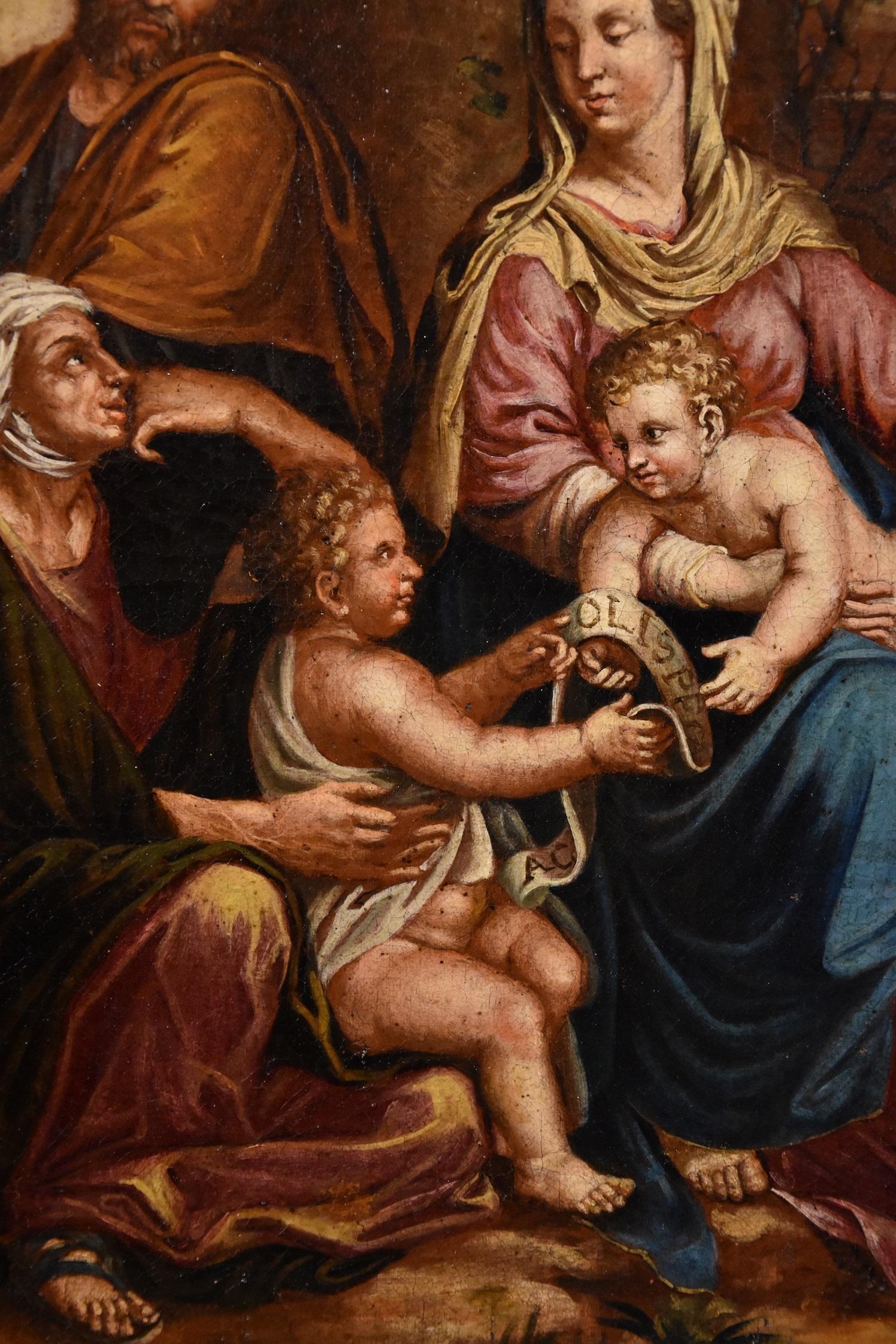 Holy Family Poussin Paint Oil on canvas Old master 17th Century Religious Art 4