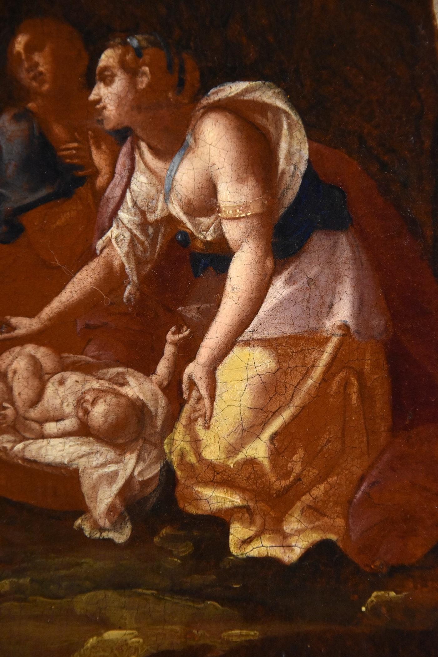 Poussin Moses Landschaft Alter Meister Öl auf Leinwand Gemälde 17. Jahrhundert Italien Kunst im Angebot 10