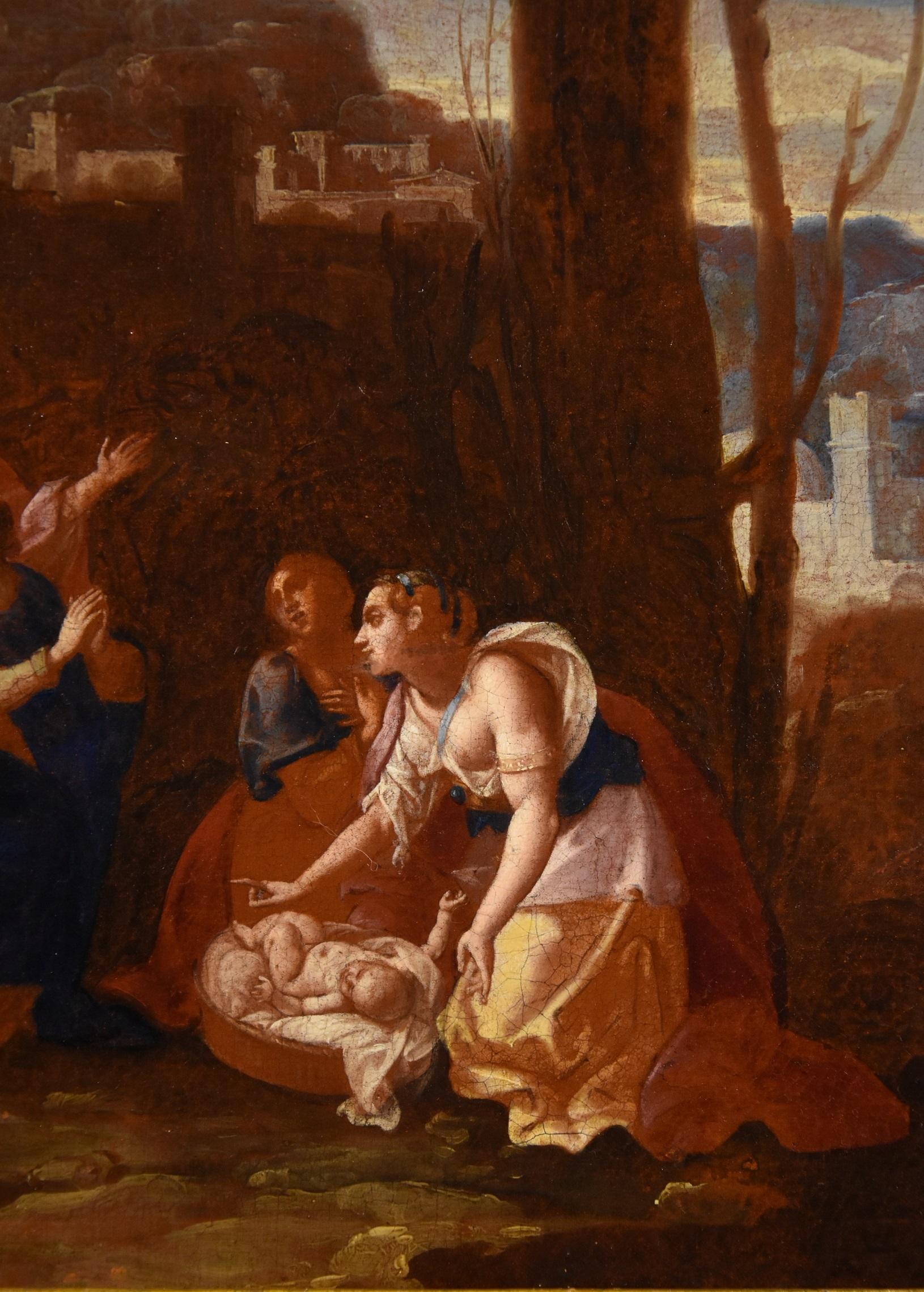 Poussin Moses Landschaft Alter Meister Öl auf Leinwand Gemälde 17. Jahrhundert Italien Kunst im Angebot 4