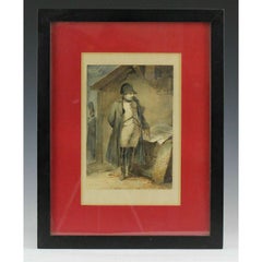 Nicolas Toussaint Charlet, Aquarellgemälde Napoleon Bonapart, Napoleon Bonapart