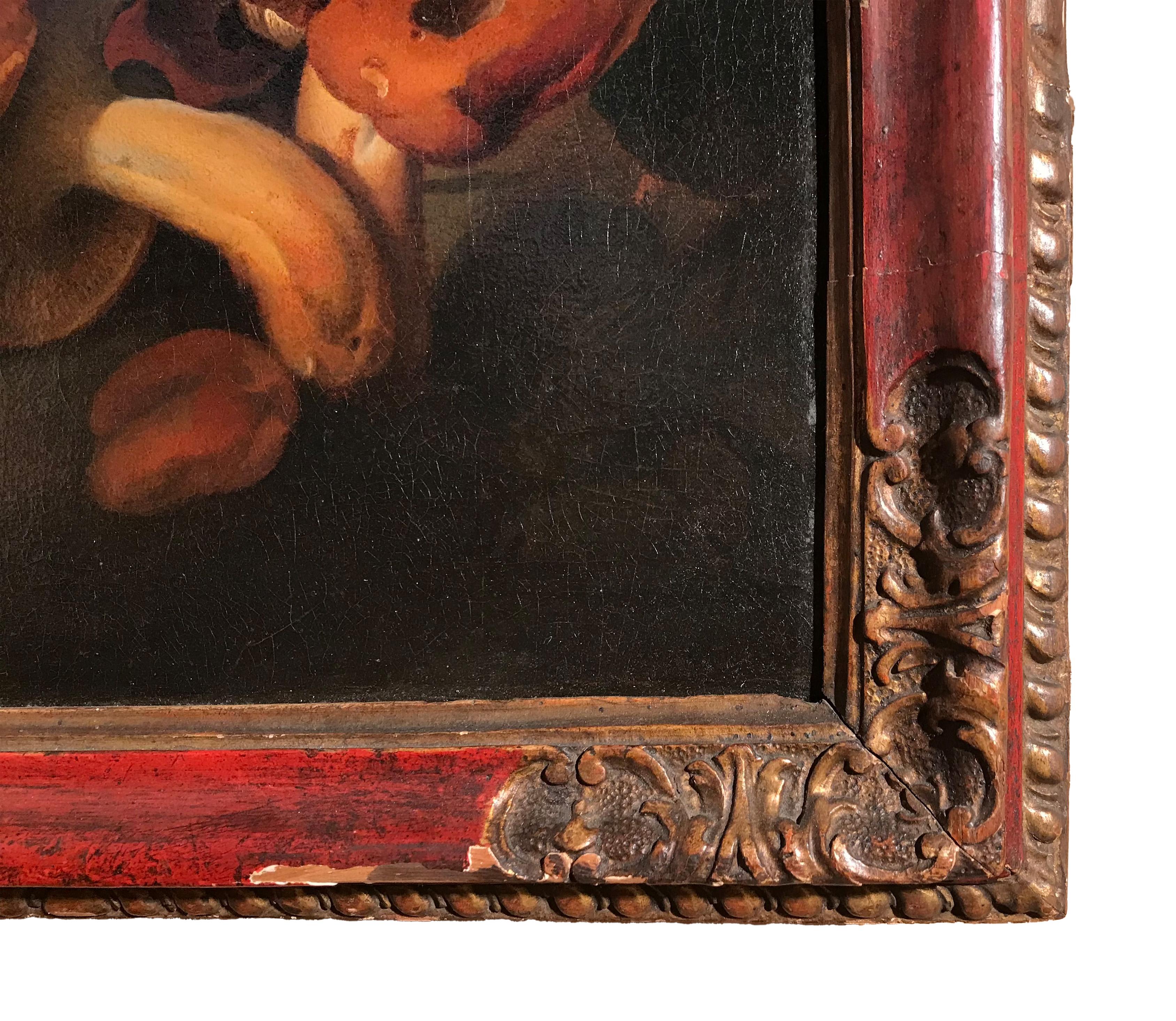 Natura morta con funghi di Nicolas van Houbraken del XVII secolo Olio su tela in vendita 4