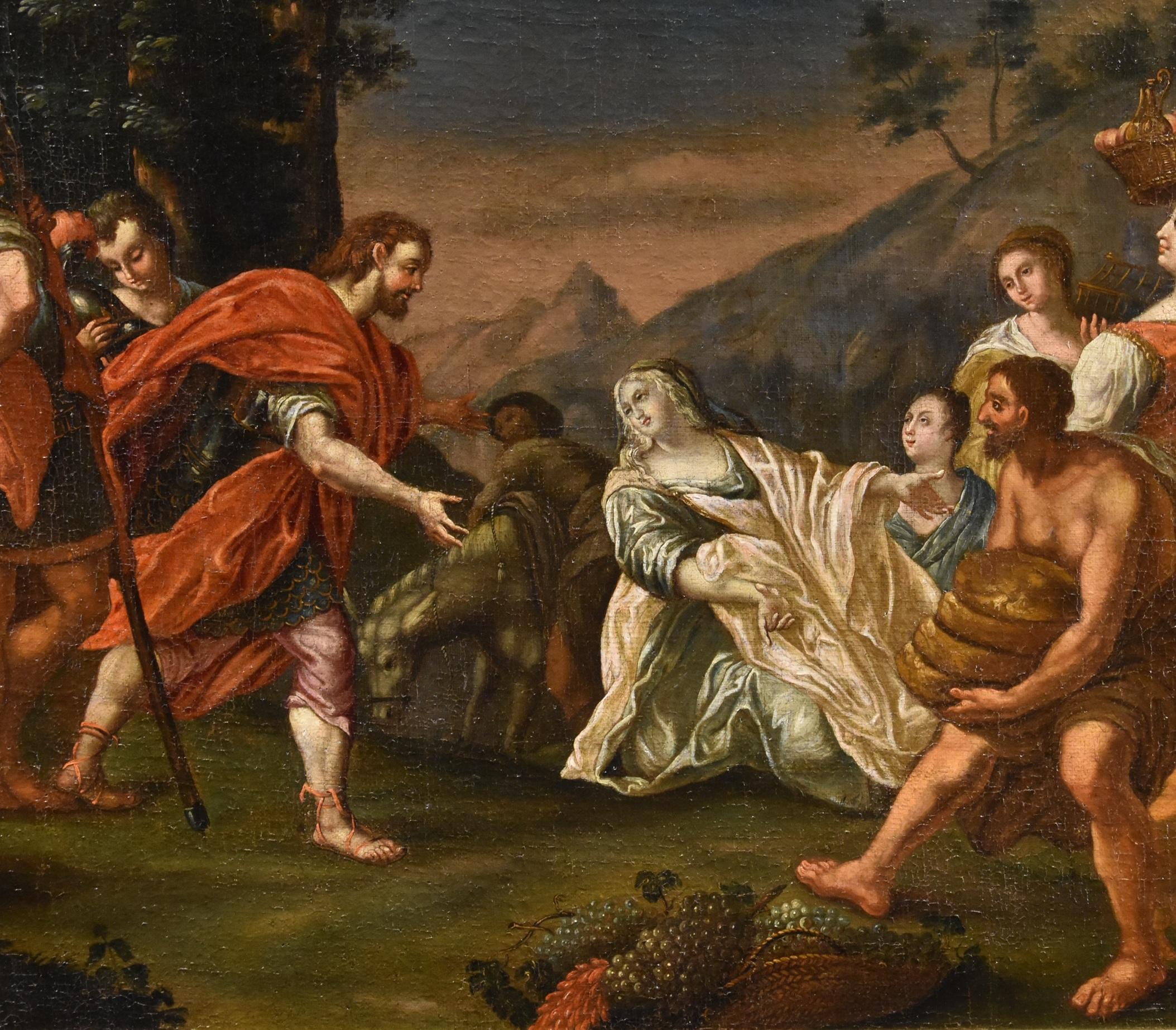 King David Abigail Vleughels Paint 17/18th CEntury Oil on canvas Old master Art For Sale 7