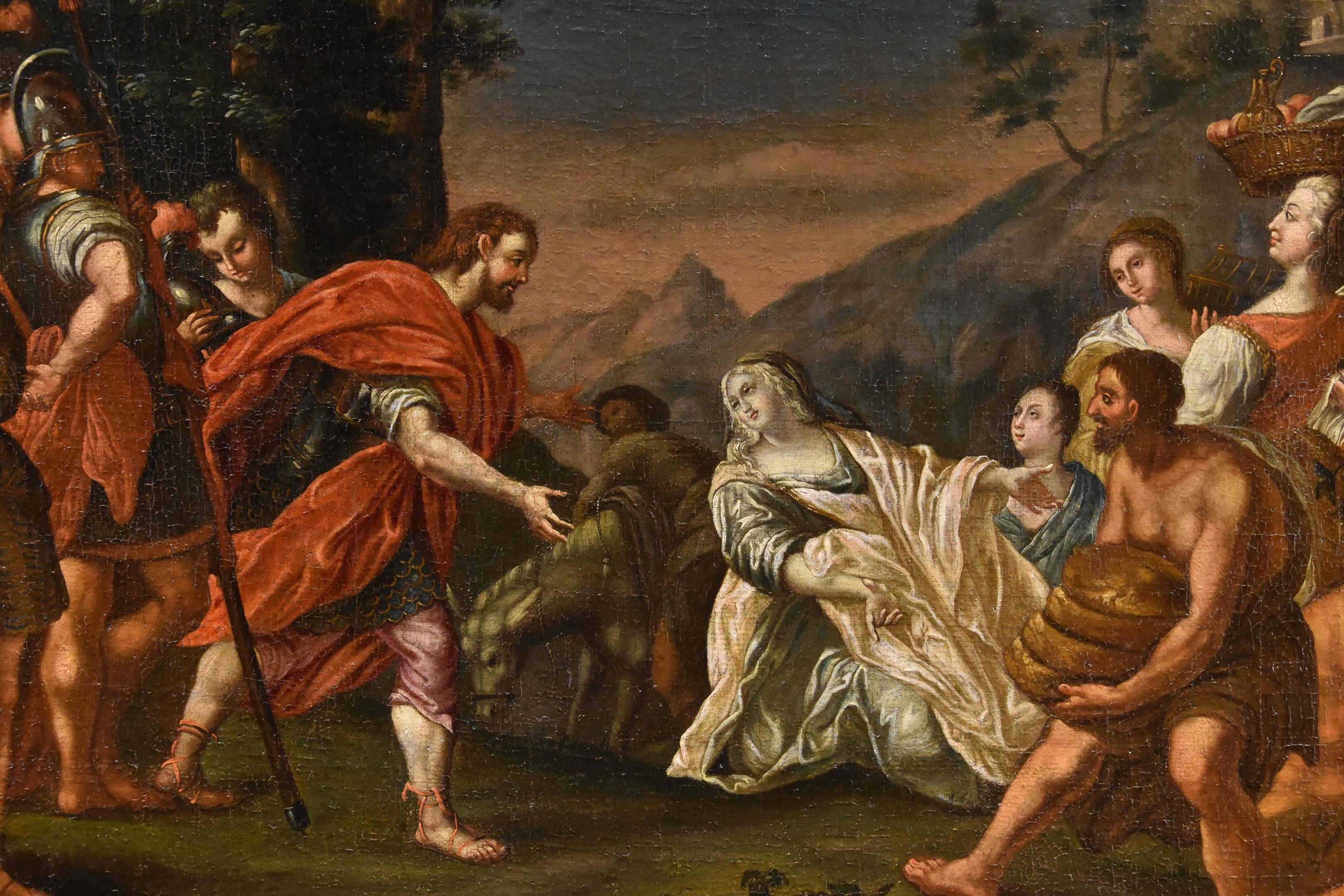 King David Abigail Vleughels Paint 17/18th CEntury Oil on canvas Old master Art For Sale 8