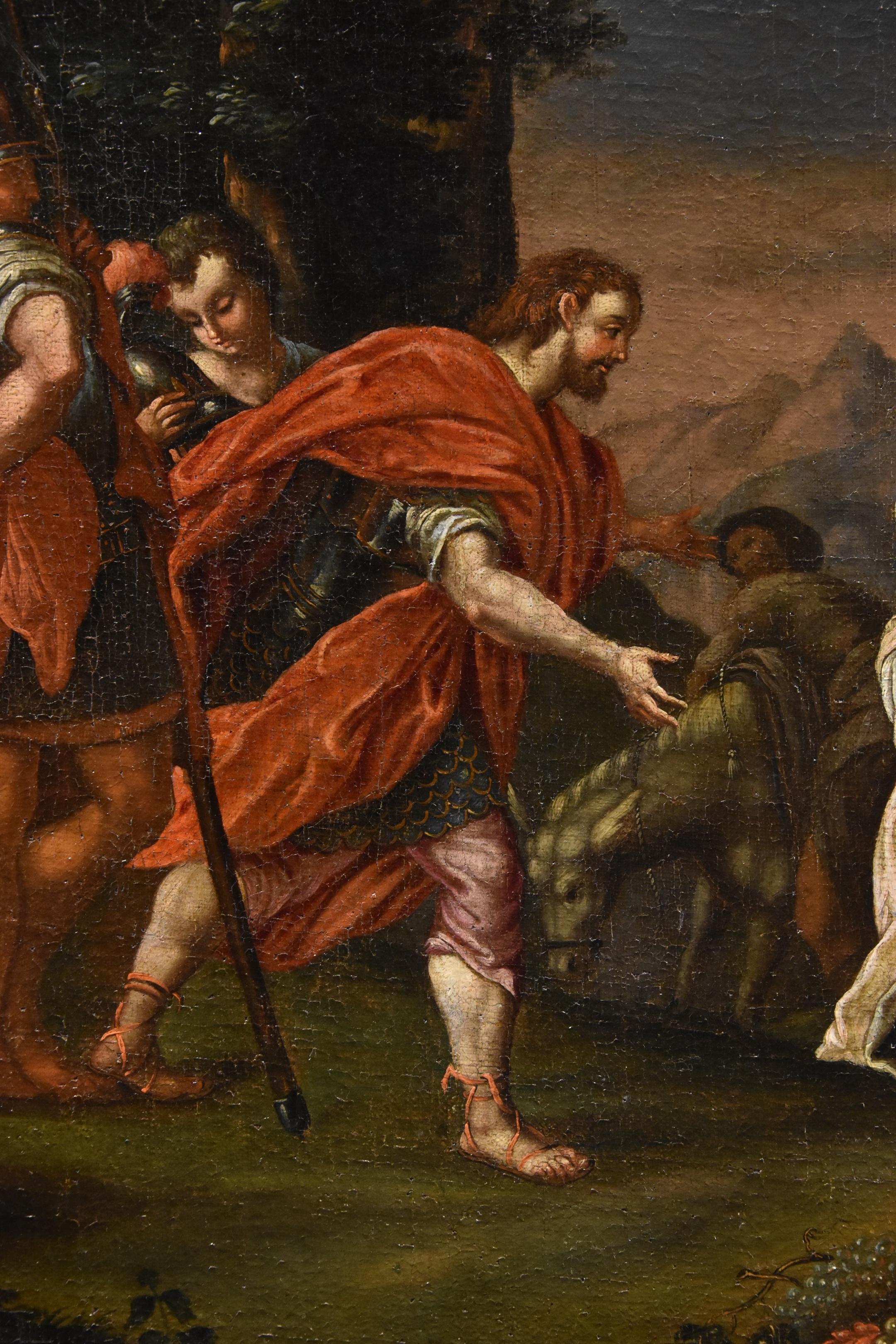 King David Abigail Vleughels Paint 17/18th CEntury Oil on canvas Old master Art For Sale 9