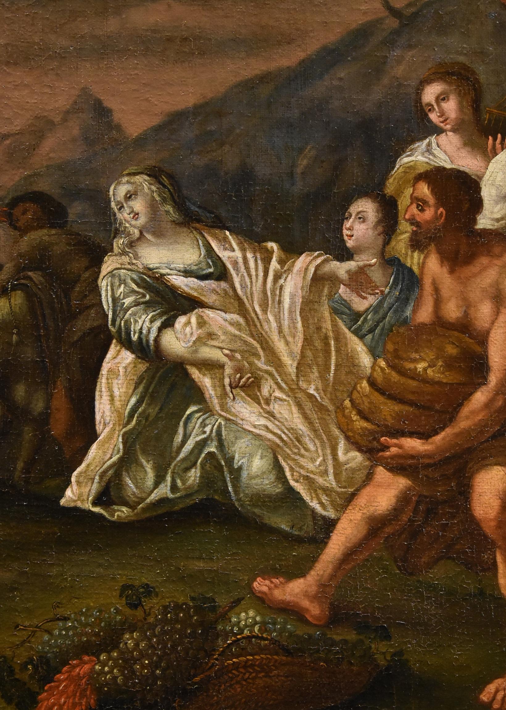 King David Abigail Vleughels Paint 17/18th CEntury Oil on canvas Old master Art For Sale 10