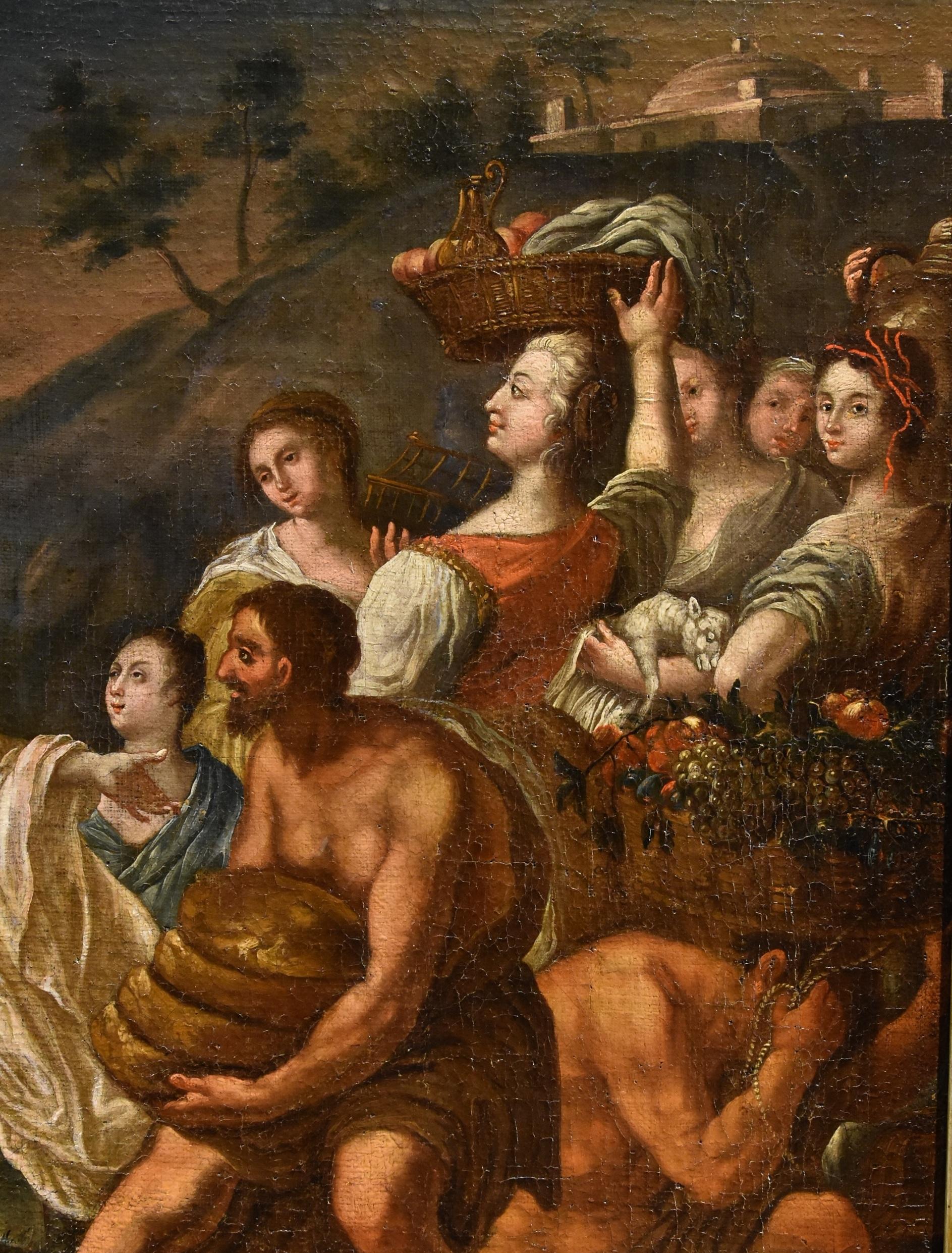 King David Abigail Vleughels Paint 17/18th CEntury Oil on canvas Old master Art For Sale 11