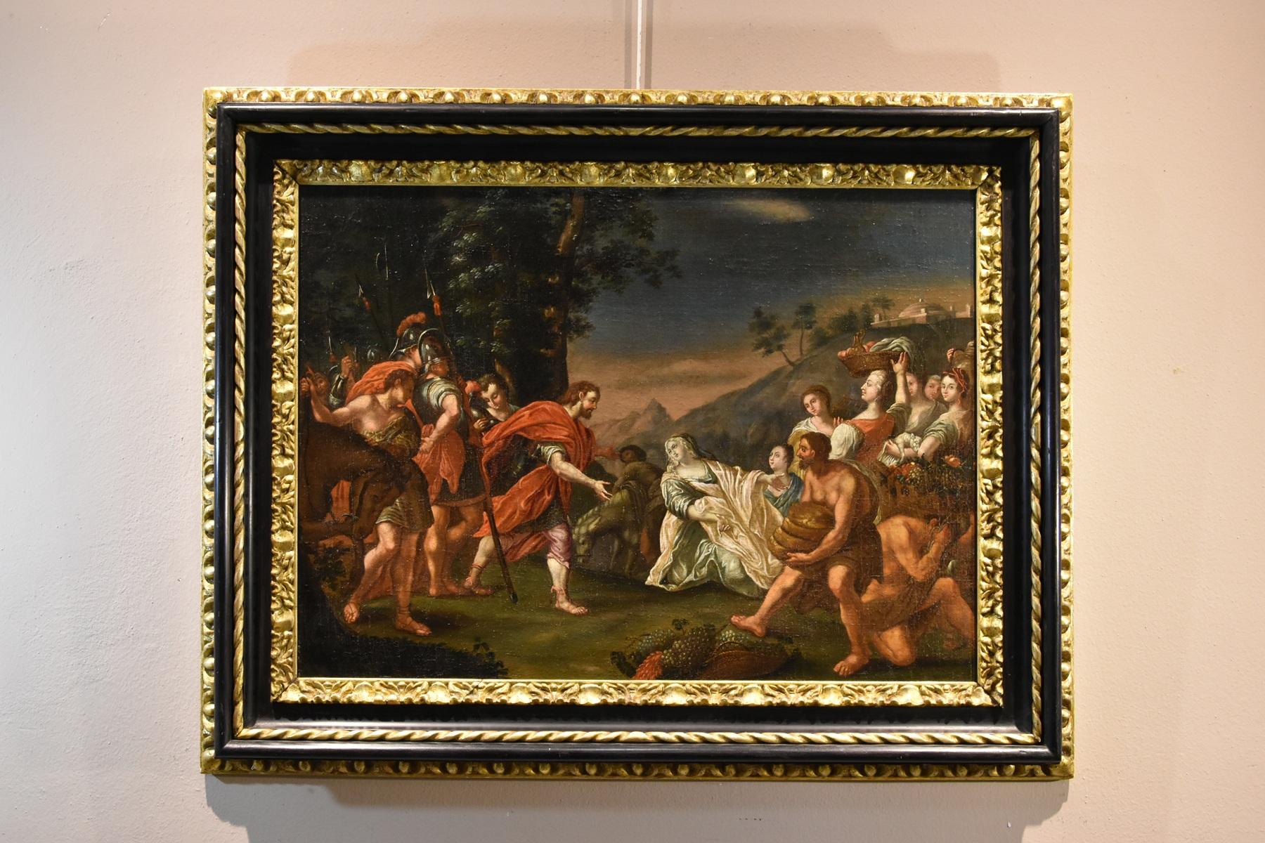King David Abigail Vleughels Paint 17/18th CEntury Oil on canvas Old master Art For Sale 1