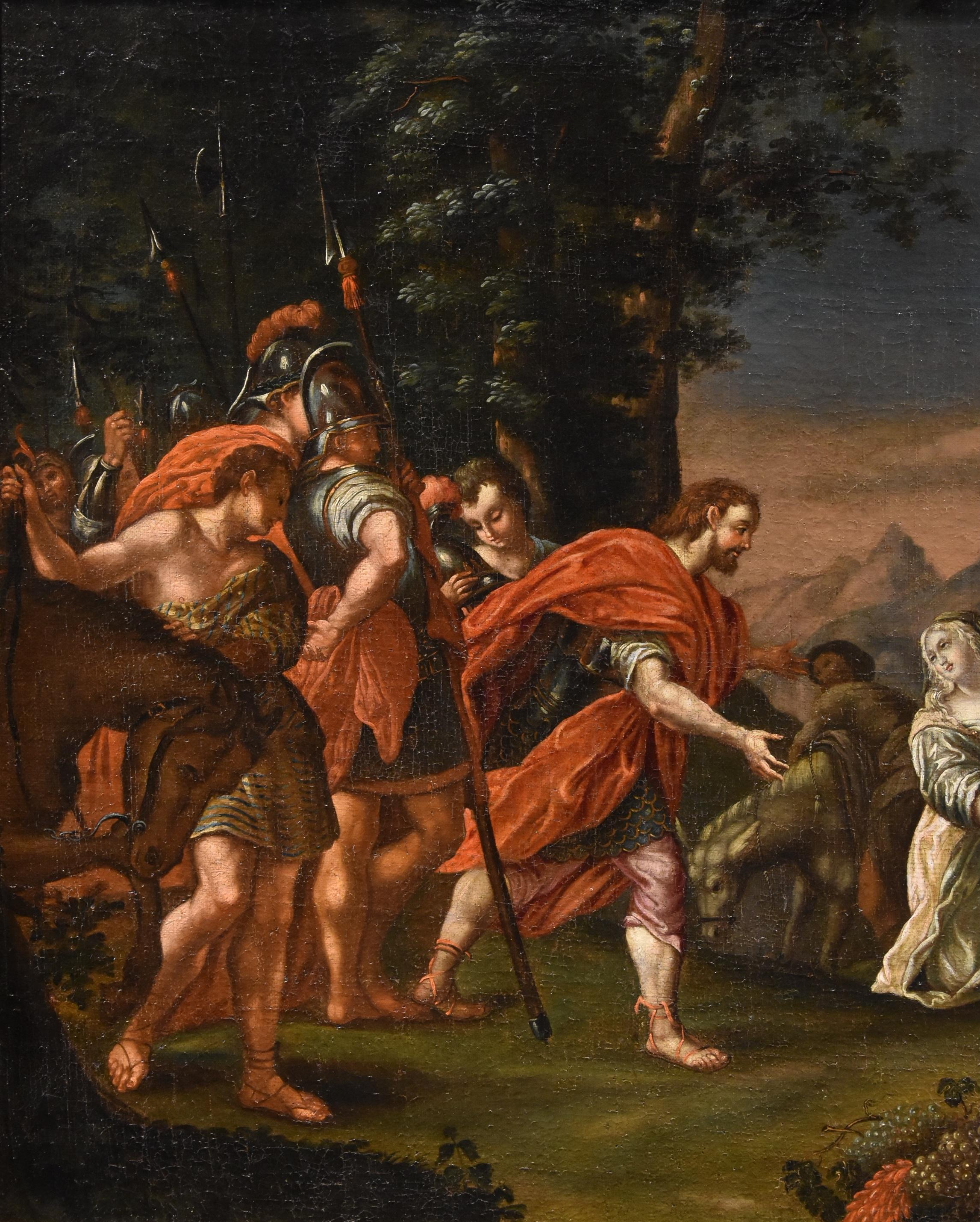 King David Abigail Vleughels Paint 17/18th CEntury Oil on canvas Old master Art For Sale 2