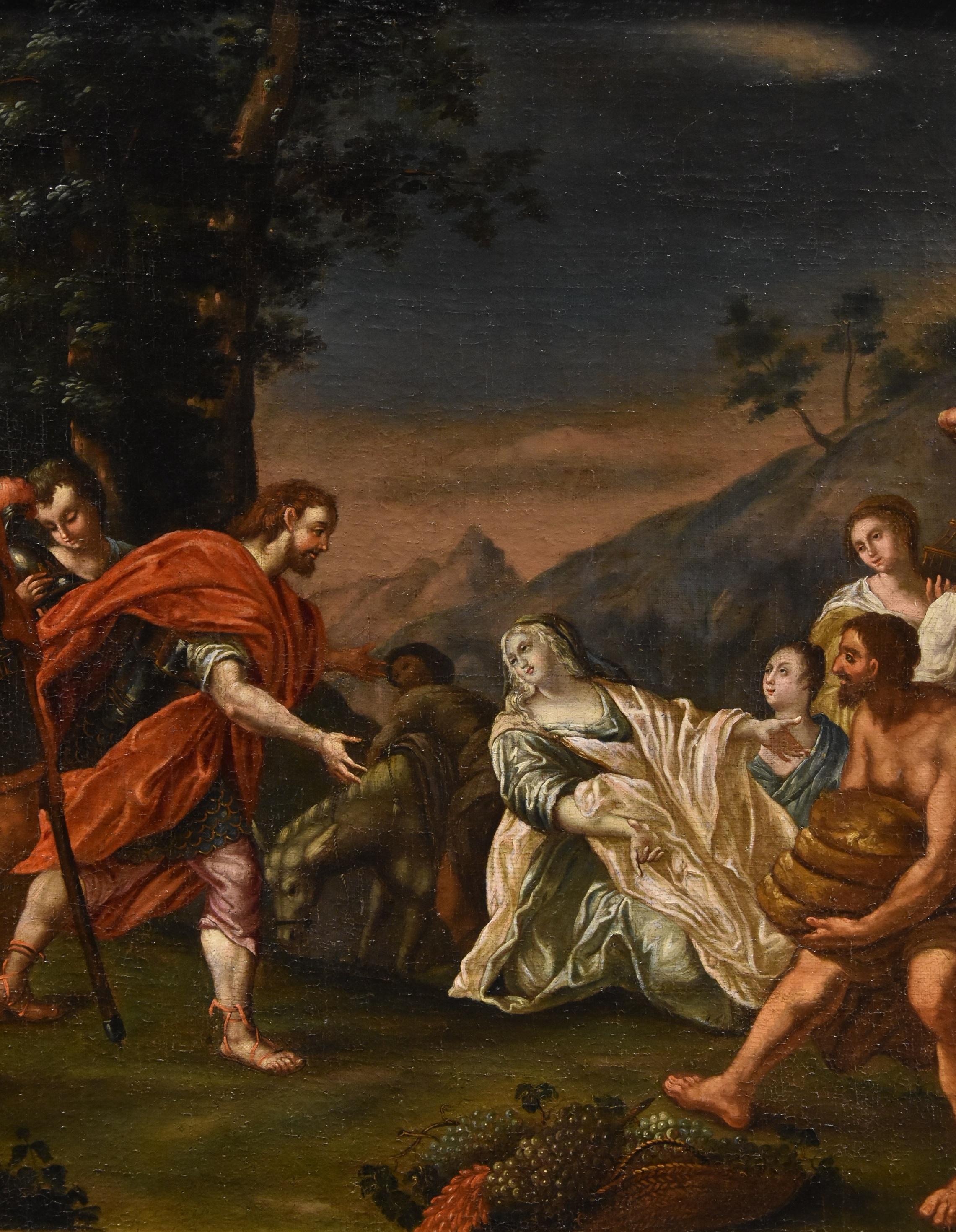 King David Abigail Vleughels Paint 17/18th CEntury Oil on canvas Old master Art For Sale 3