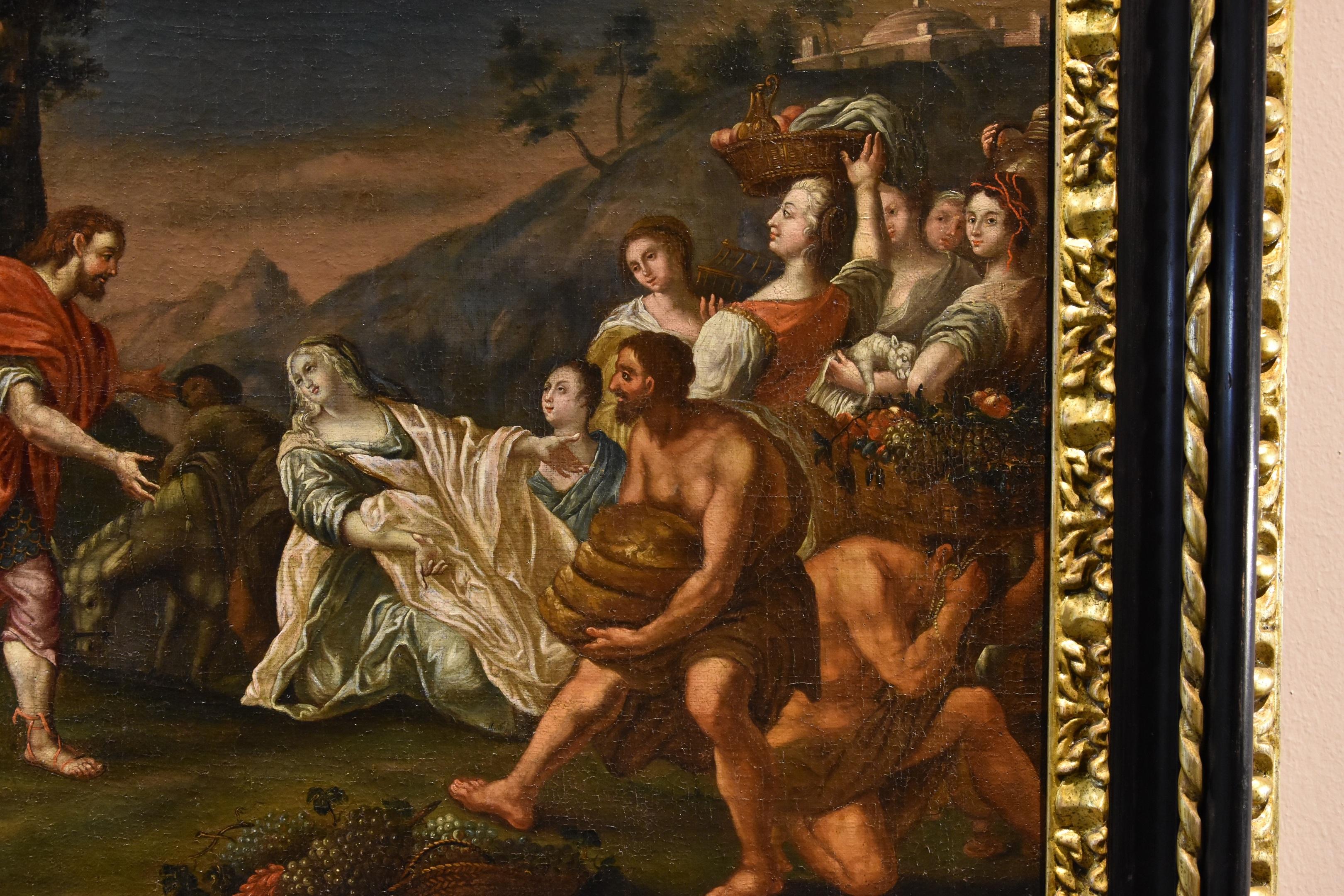 King David Abigail Vleughels Paint 17/18th CEntury Oil on canvas Old master Art For Sale 6