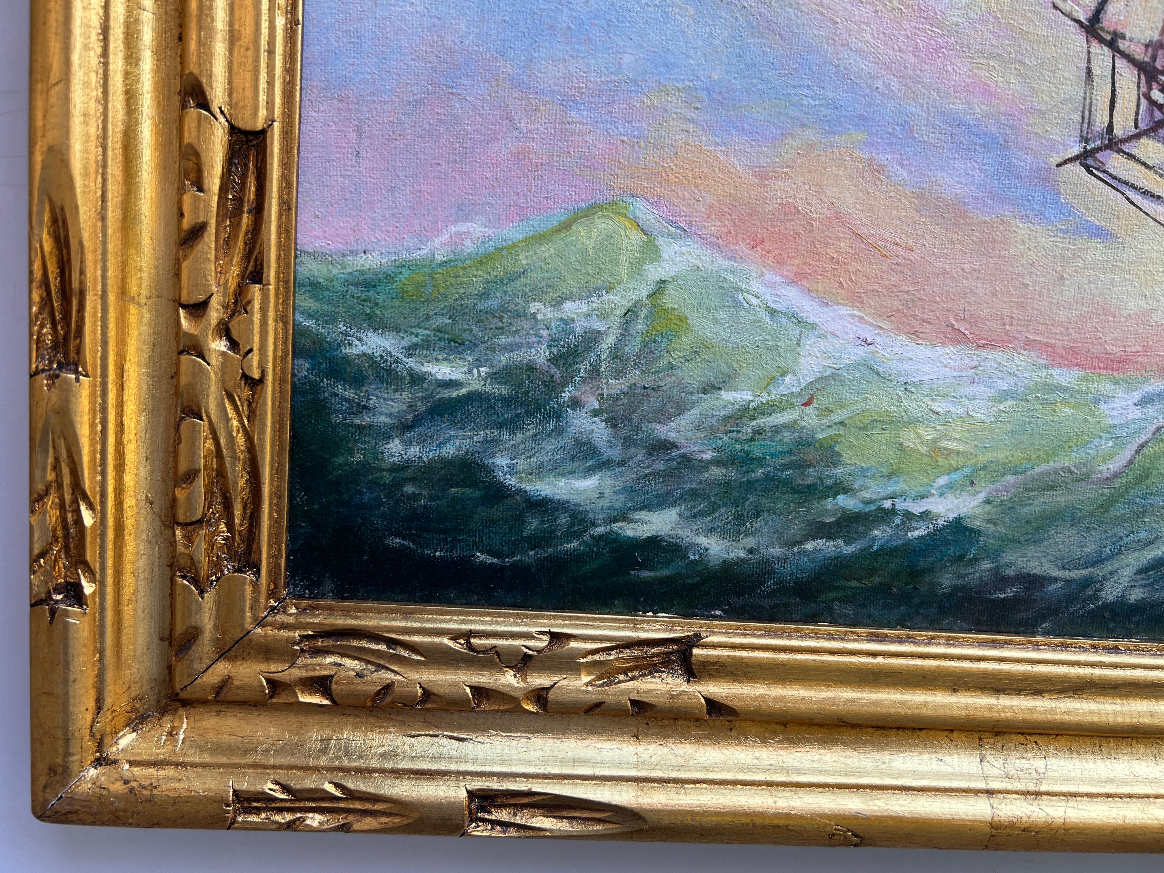 Artist Dobritsin Oil painting on canvas, seascape, 