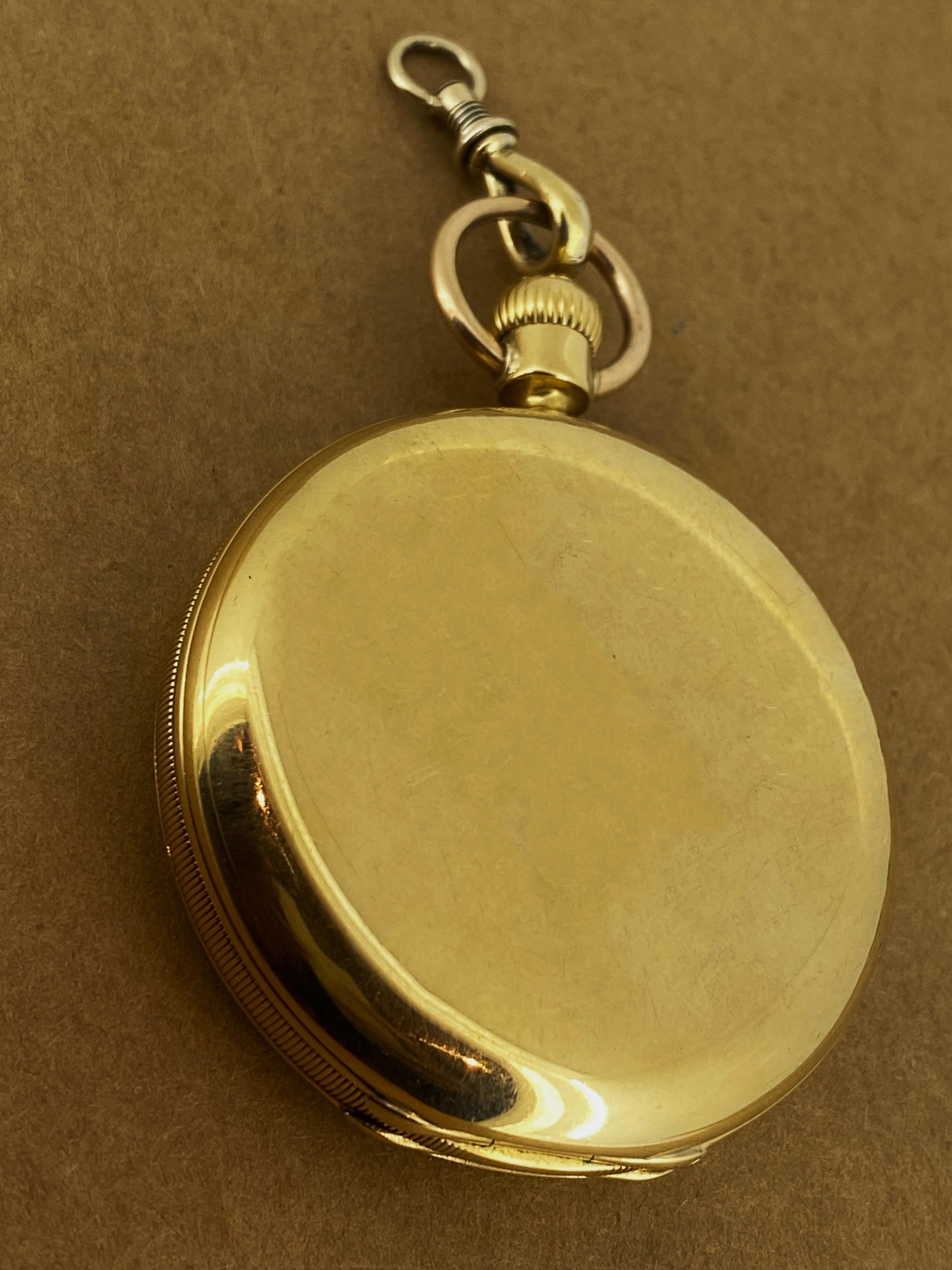 Nicole, A. Nielsen & Co London 18K Gold Double Hunter 53mm Pocket Watch Pour hommes en vente