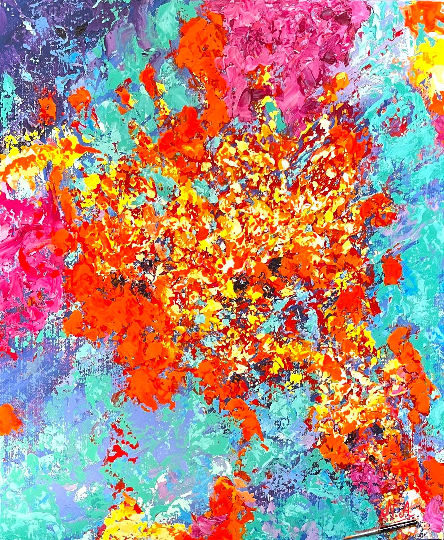 Acrylic with knife on canvas

Nicole Azoulay is a French female artist born in 1963 who lives and works in Paris, France. Ardent about art since always, she paints in her studio in Parisian apartment. Enthused by everything she invites you to think