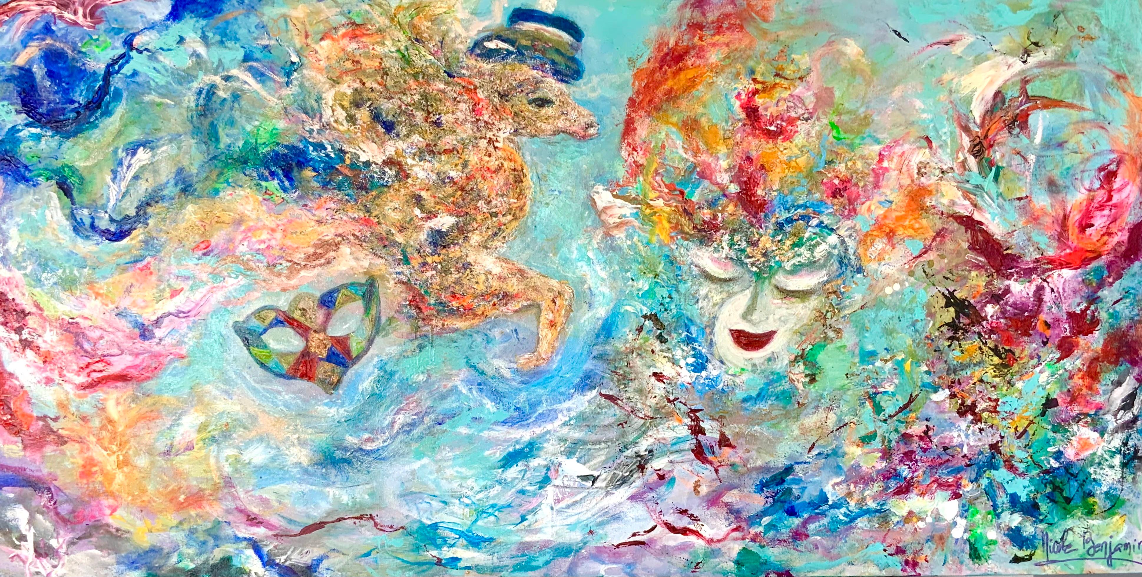 Zeitgenössische zeitgenössische Kunst von Nicole Benjamin - Carnevale