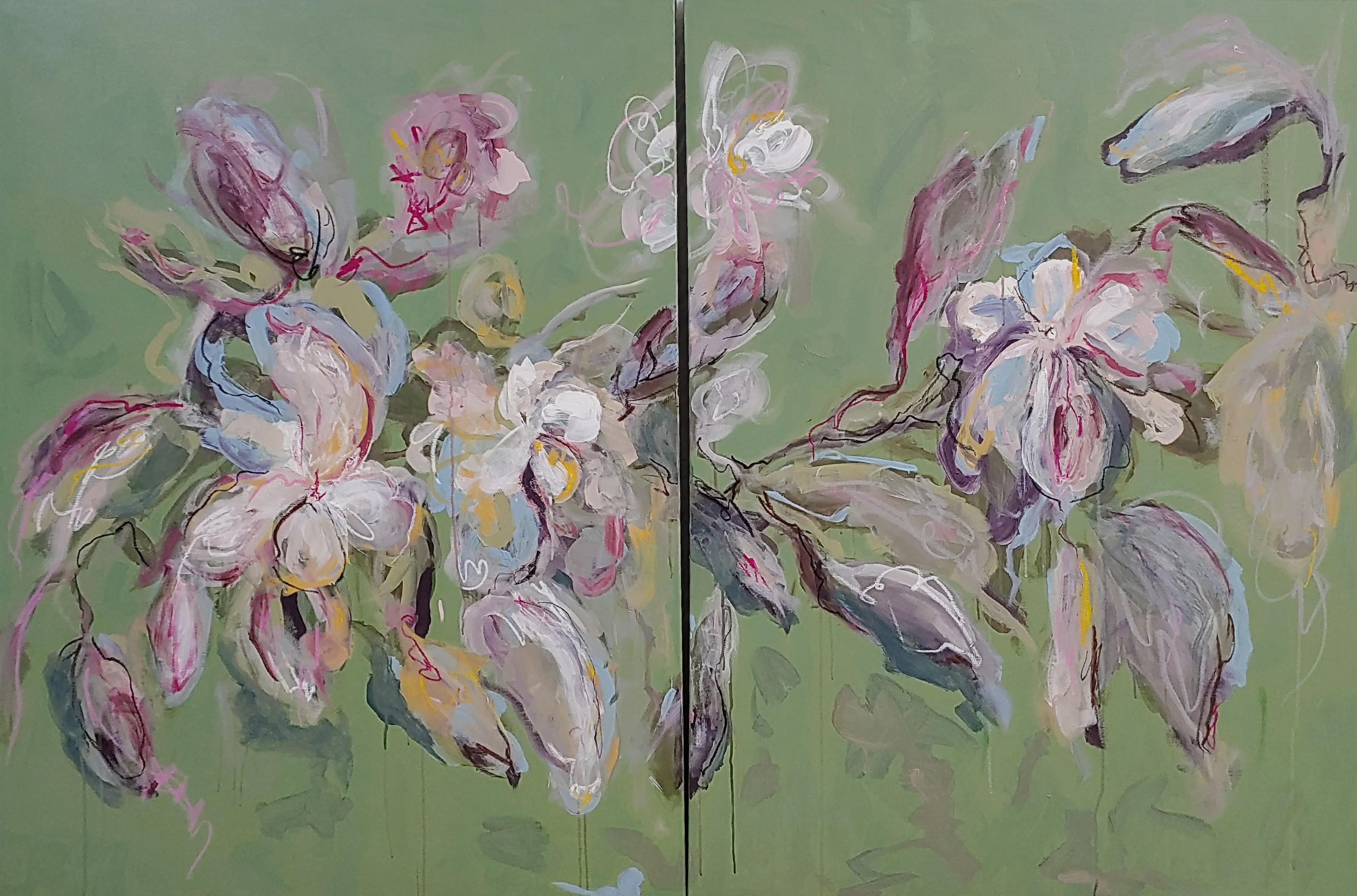 Magnolia Tree - Mixed Media Art by Nicole Botto