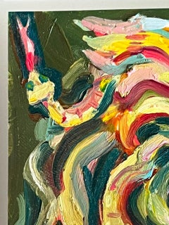 Medussa Deluxe, Öl auf Polypropylen, 17 × 21 cm, Feminist Myth, 2025