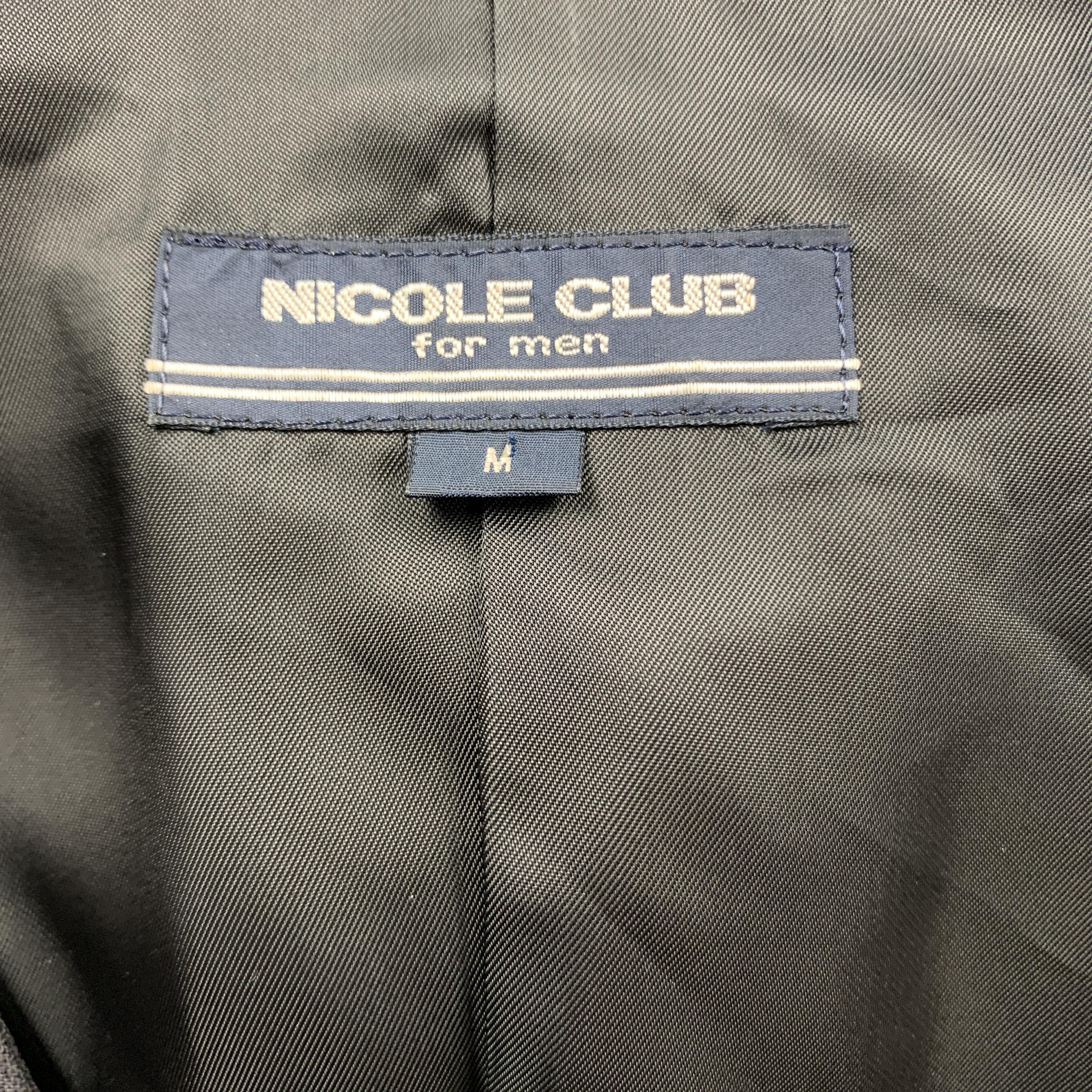 Men's NICOLE CLUB FOR MEN Size M Black Crepe Buttoned Vest