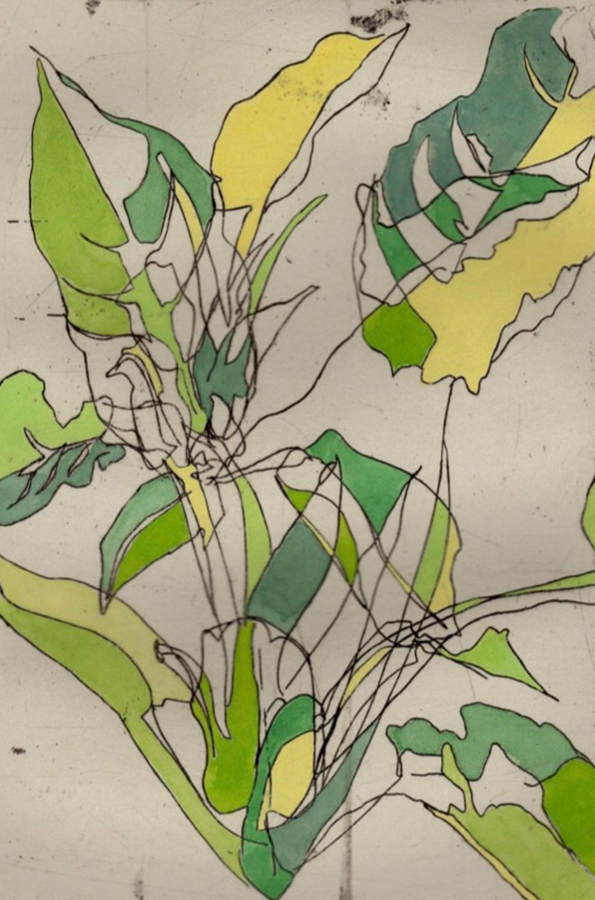 Nicole Dikon Abstract Print - Philodendron