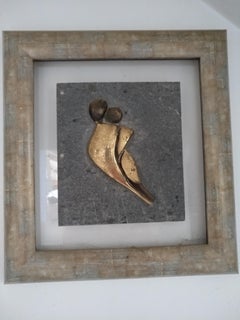 Amour -  21st Century Contemporary Abstract Impressionist Bronze Mural Sculpture