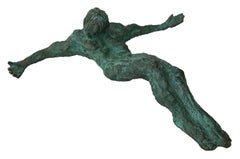 Christ; Nicole Durand (French 1957); bronze with patina;