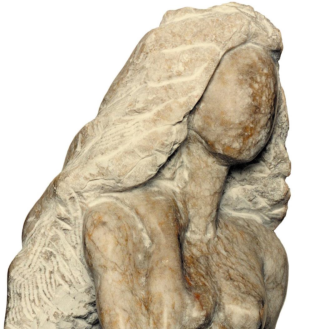 Femme, white Alabaster Sculpture from Nicole Durand For Sale 2