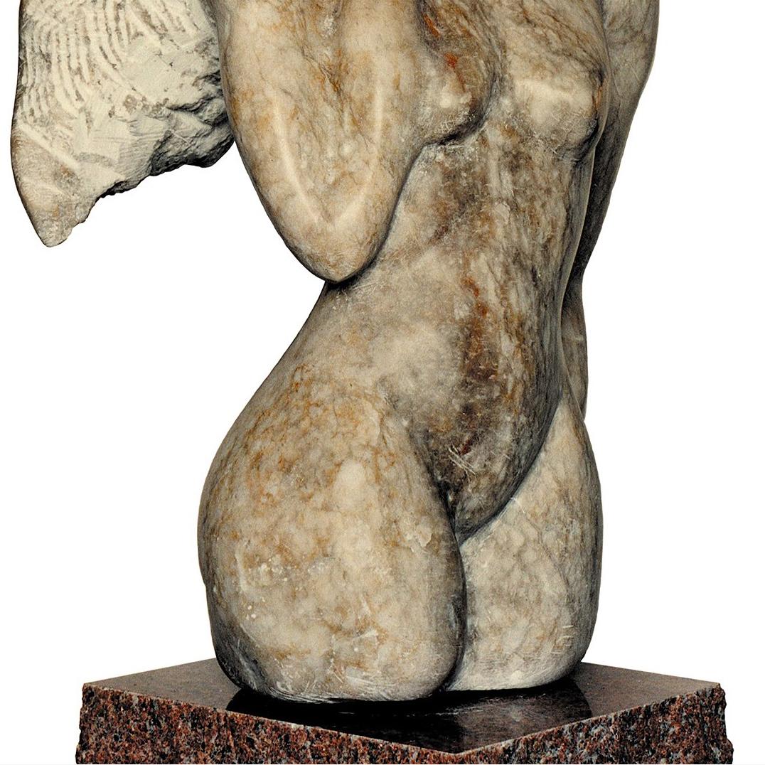 Femme, white Alabaster Sculpture from Nicole Durand For Sale 3