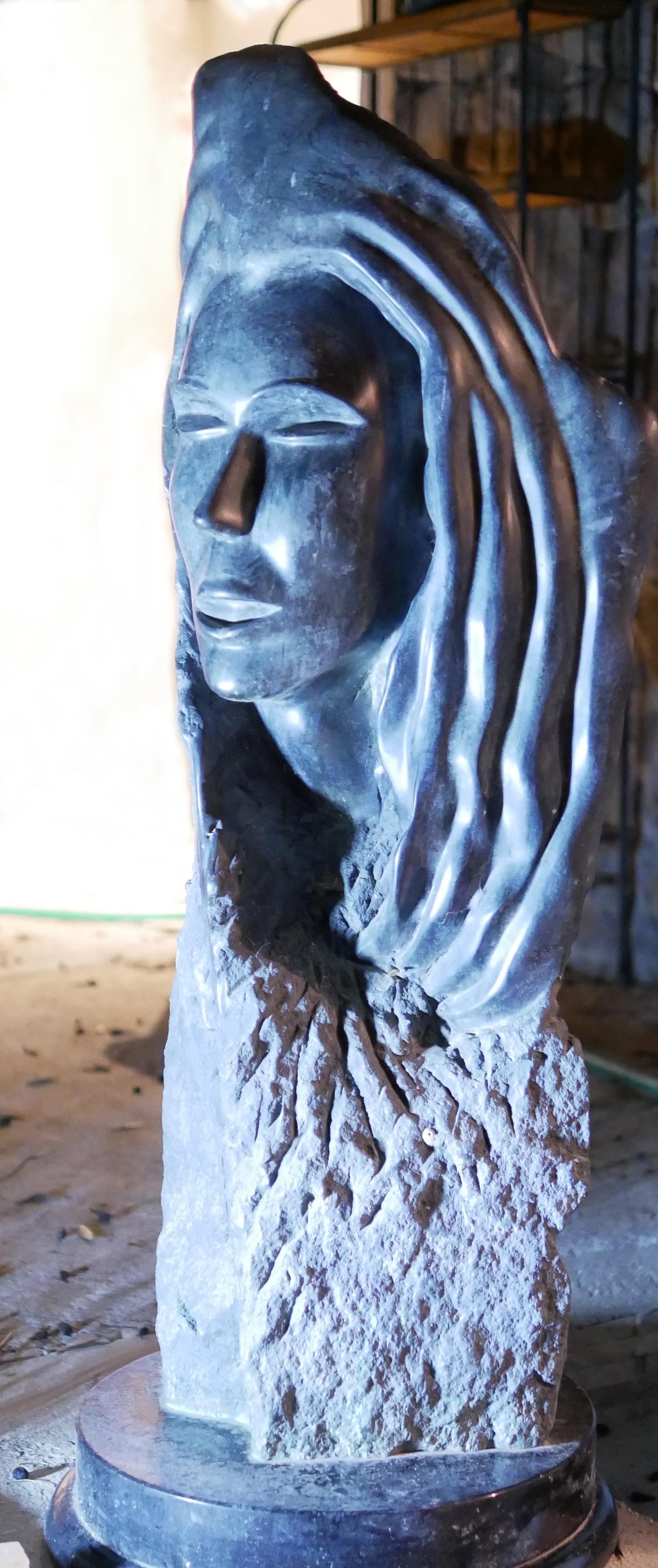 Nicole Durand Figurative Sculpture - Mystique - 21st Century Contemporary Figurative Bronze Sculpture 