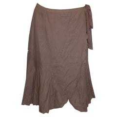 Nicole Fahri Linen Wrap Over Skirt