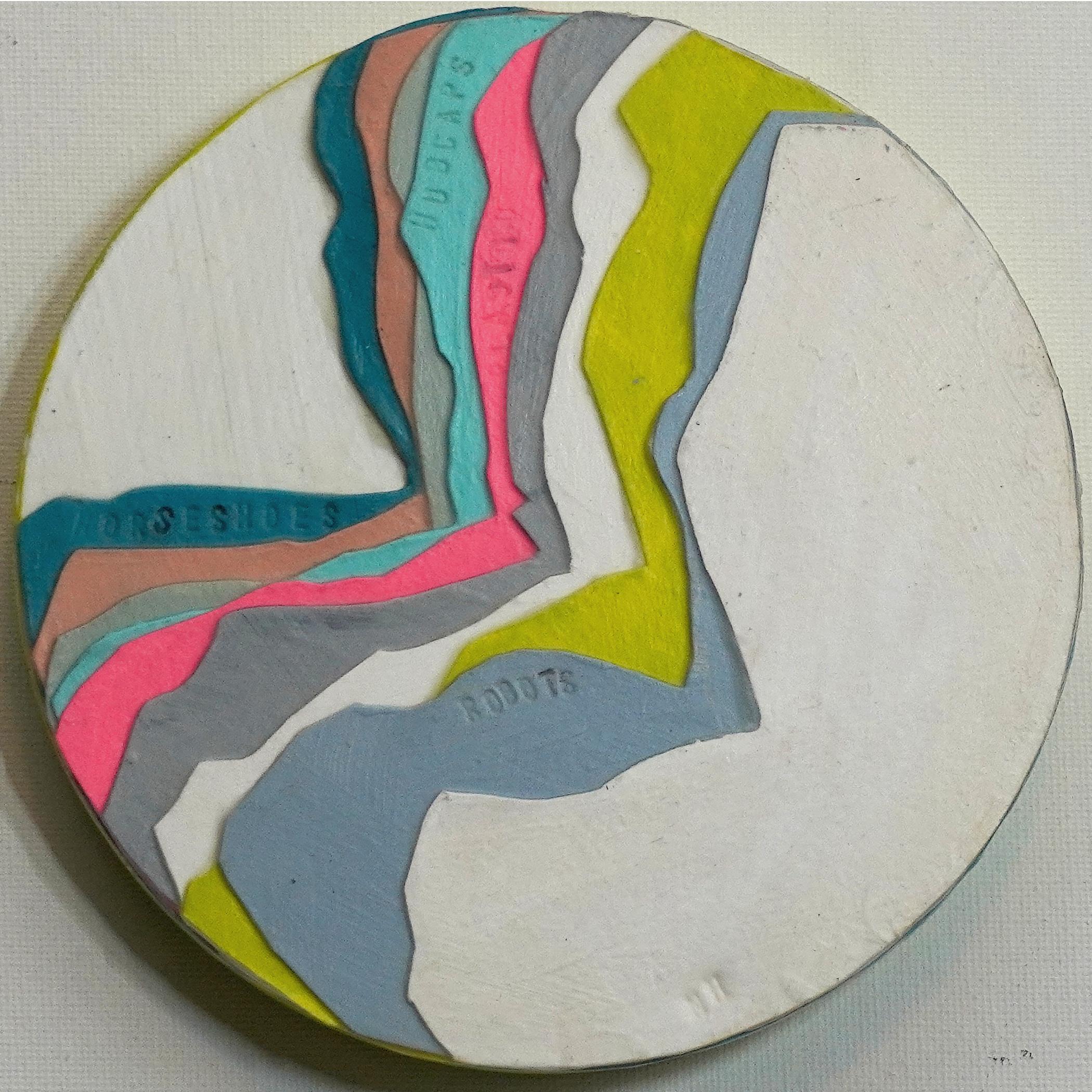 "Labeling The Anthropocene 1" by Nicole Hyde is an original handmade acrylic on paper abstract painting   in various colors. This piece is unframed yet ready to hang. 

Nicole Hyde’s paintings have been described as atmospheric in style, diverse in