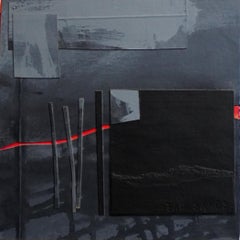 "Tar Sands" (2023) di Nicole Hyde, Astratto nero e rosso
