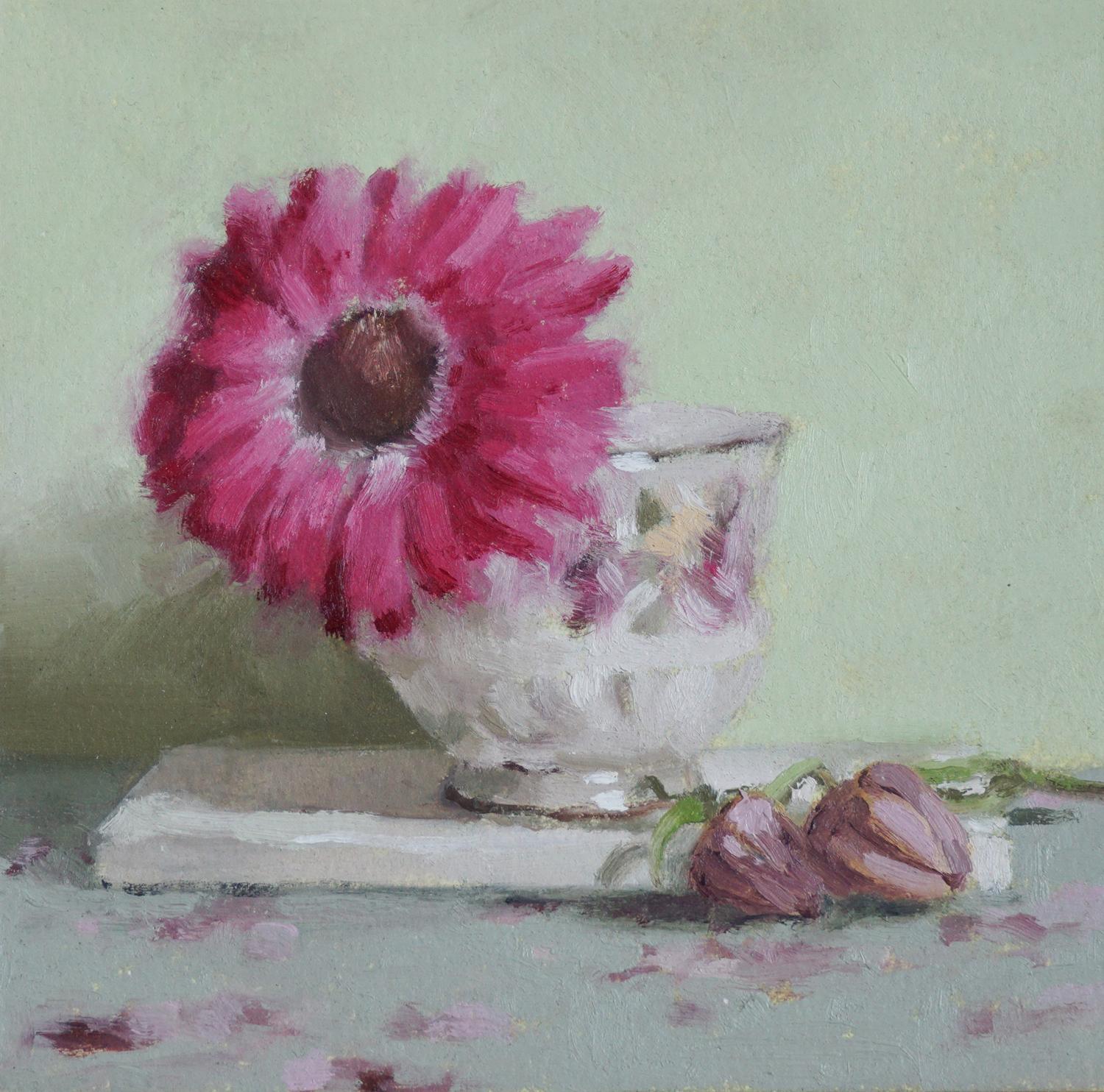 Daisy Still Life, Oil Painting - Art by Nicole Lamothe