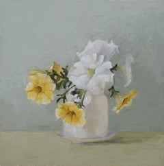 Spring Petunias, Oil Painting