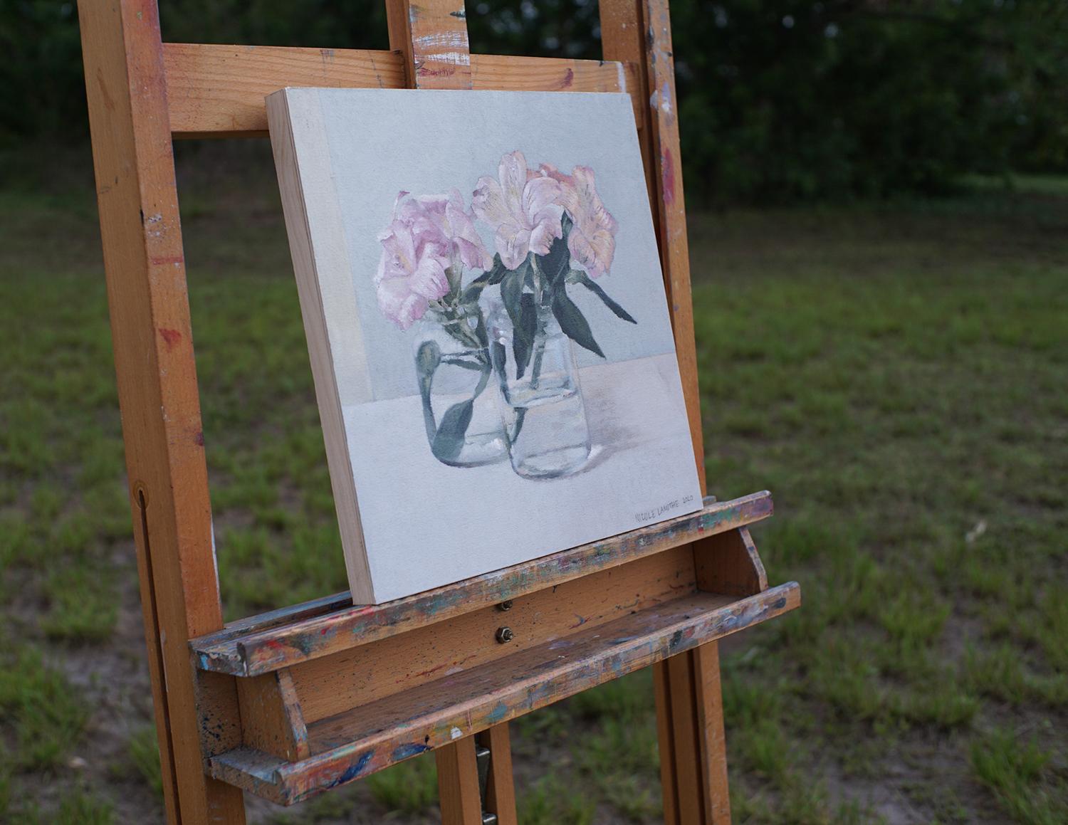 Serenidad primaveral, Pintura al óleo