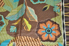 Nicole Miller "Multi Color Weave" Silk Scarf