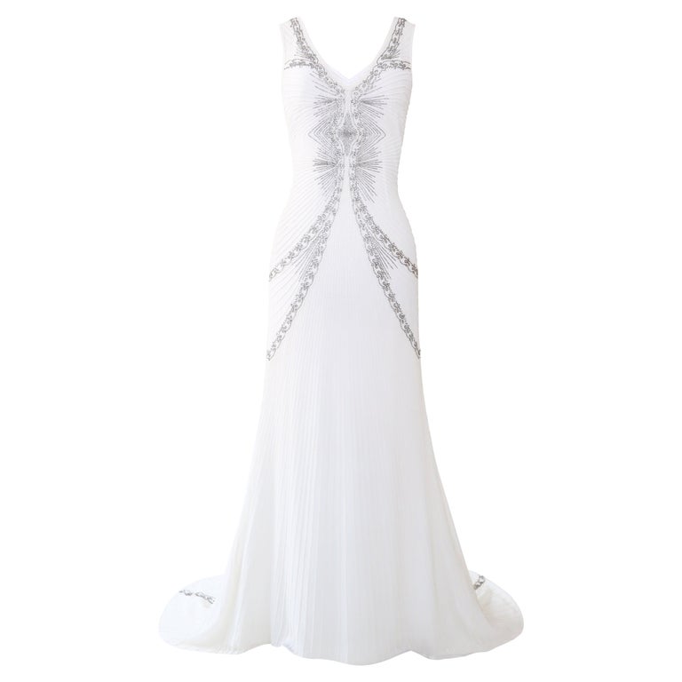 navy blue dress for baby girl Claire Pettibone Laurel Wedding Gown main image 0