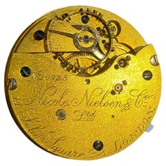 Nicole Nielsen & Co Pocket Watch Lever Movement, retailed by Flavelle Bros Ltd.