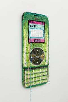 "Der originale Fidget Spinner", nostalgische wandhängende Vintage-Handy-Kunst