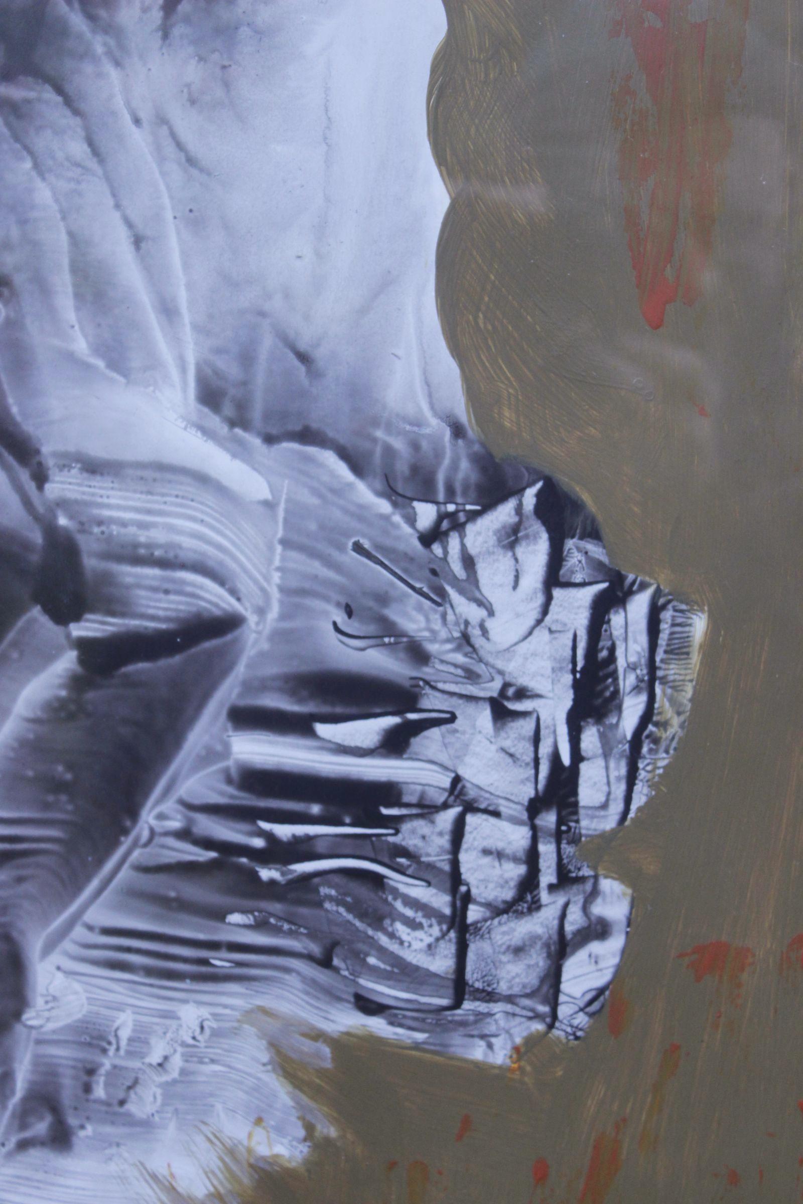 Nicole Noailles Lascaux (1926-2021) Lyrical abstraction mixed technique on paper In Good Condition For Sale In STRASBOURG, FR