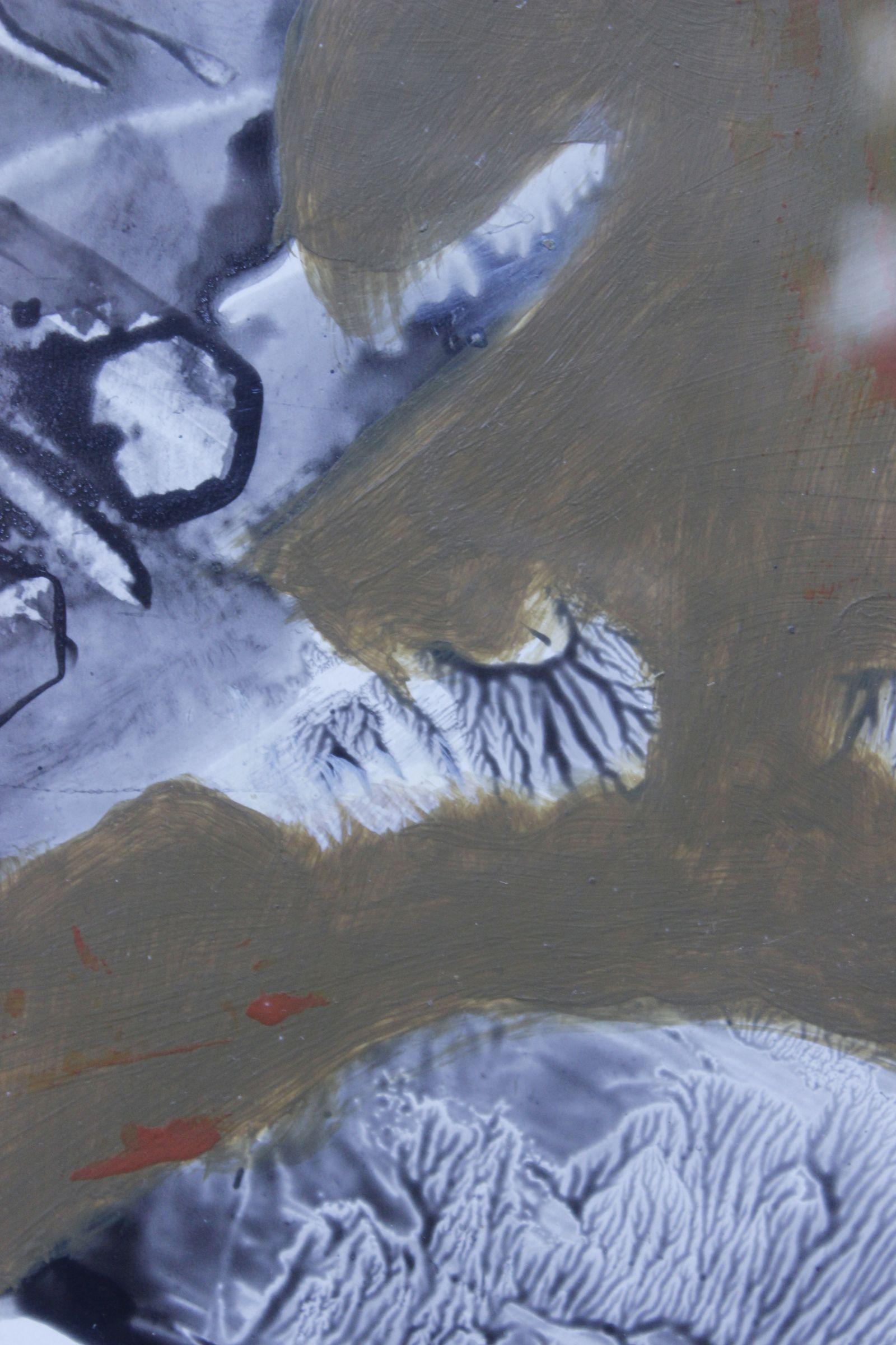 Nicole Noailles Lascaux (1926-2021) Lyrical abstraction mixed technique on paper For Sale 2