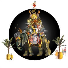 The Cirque Des Enfants Series Elephant 
. Limited edition of 25 Prints.