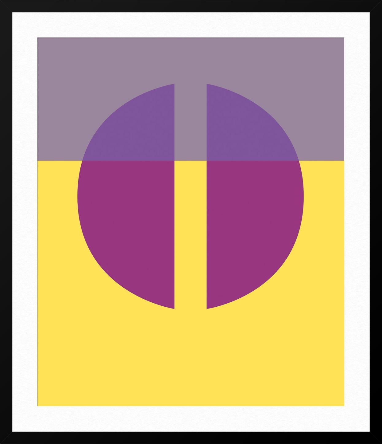 Circle 003 - Purple Abstract Print by Nicole Yates