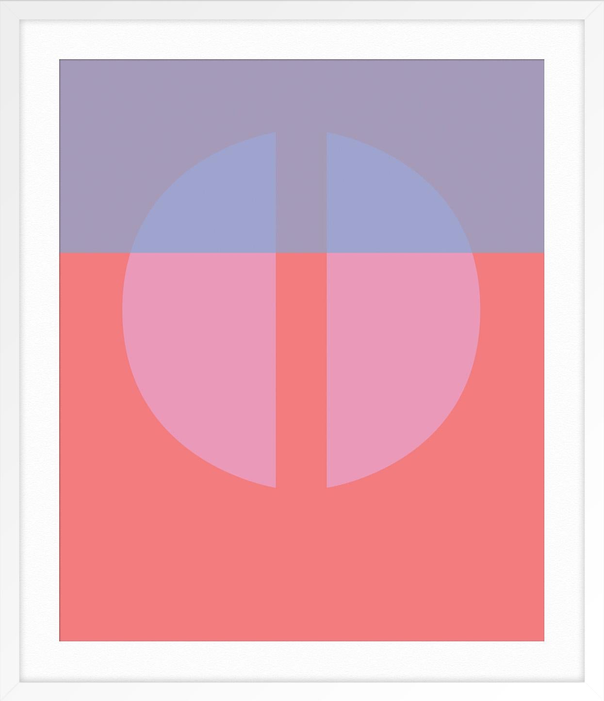 Circle 008 - Pink Abstract Print by Nicole Yates