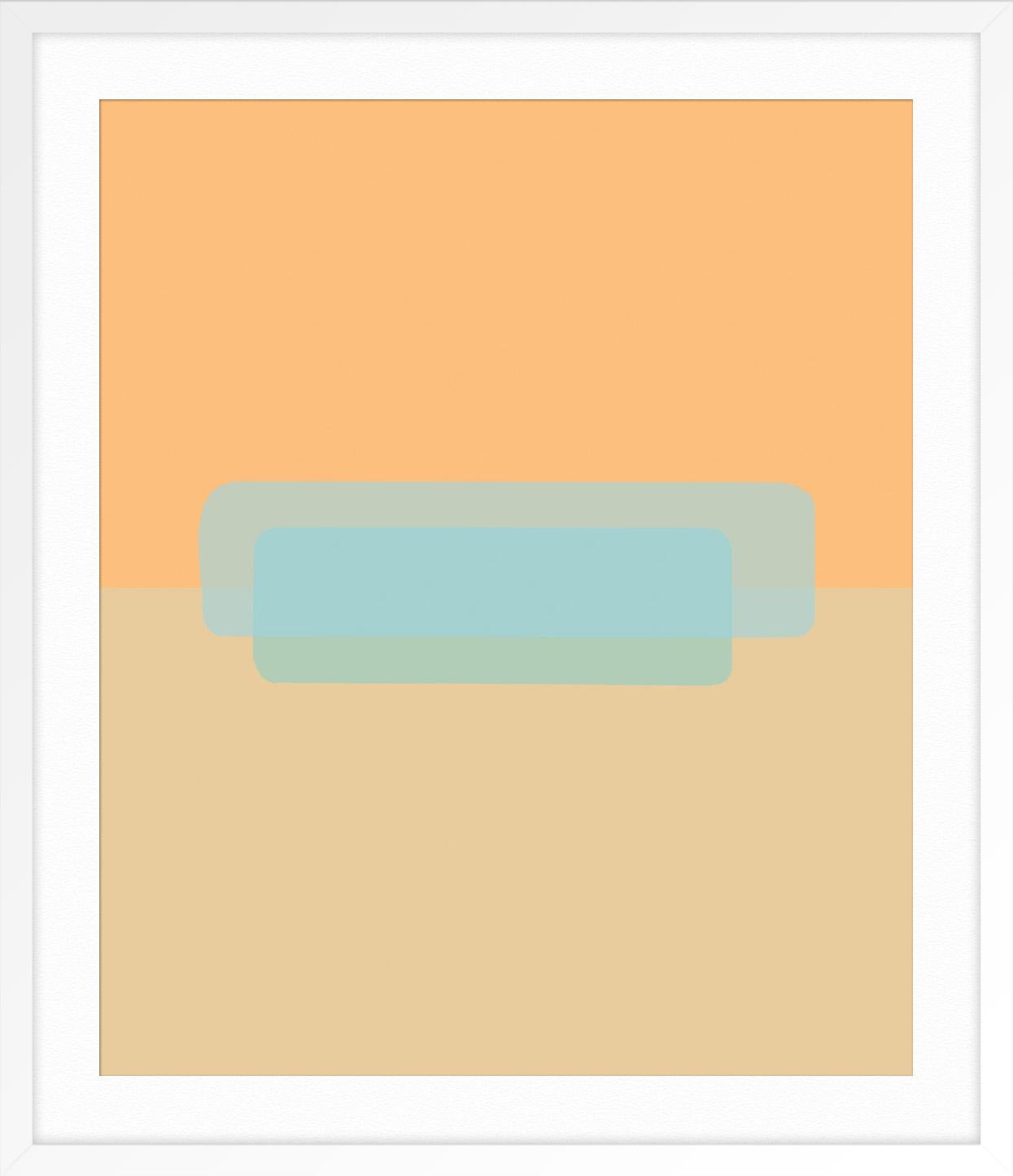 Rectangle 003 - Orange Abstract Print by Nicole Yates