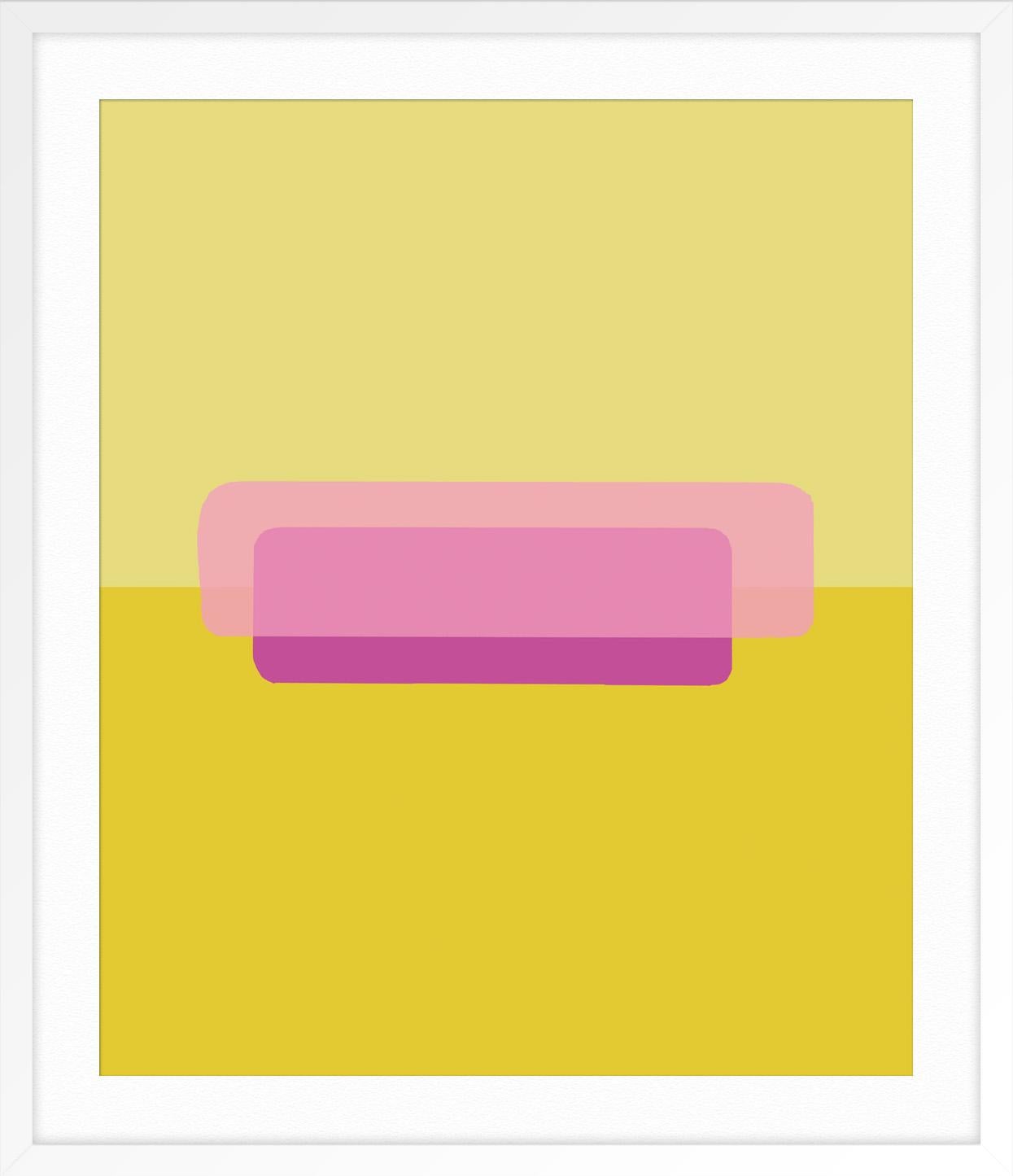 Rectangle 005 - Orange Abstract Print by Nicole Yates
